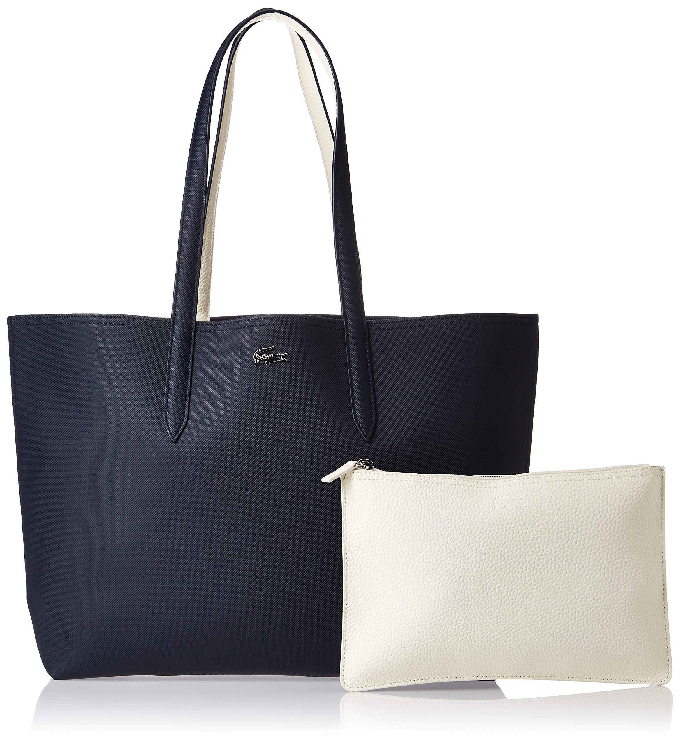 Lacoste Reversible Anna Tote Bag for Women | Stylish Canvas Shoulder Handbag | Perfect for Work, Travel & Shopping