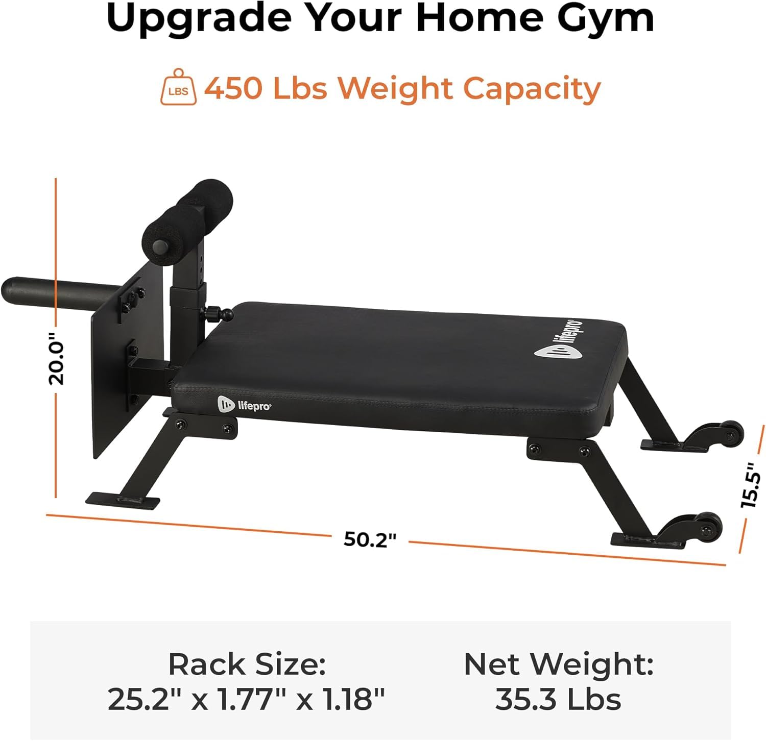 Lifepro Nordic Curl Machine - Adjustable Home Gym Equipment for Hamstring & Glute Workouts - Compact Leg Strength Trainer with Wheels for Easy Storage - Perfect for Home Fitness, Strength Training & Flexibility Exercises