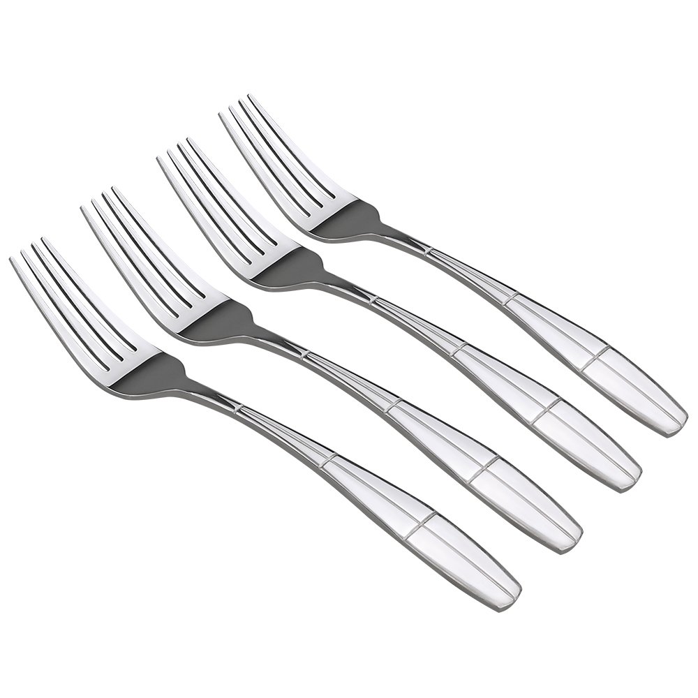 12-Piece Stainless Steel Dinner Forks Set - Elegant & Durable Flatware for Restaurants, Catering, and Home Dining (Dishwasher Safe)