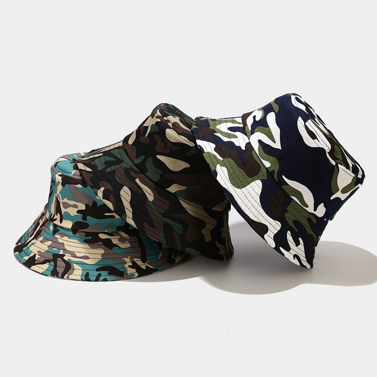Sun Hat for Men & Women - Summer Outdoor Fishing & Mountaineering Bucket Cap - UV Protection Camouflage Work Hat for Hiking, Gardening & Beach Activities