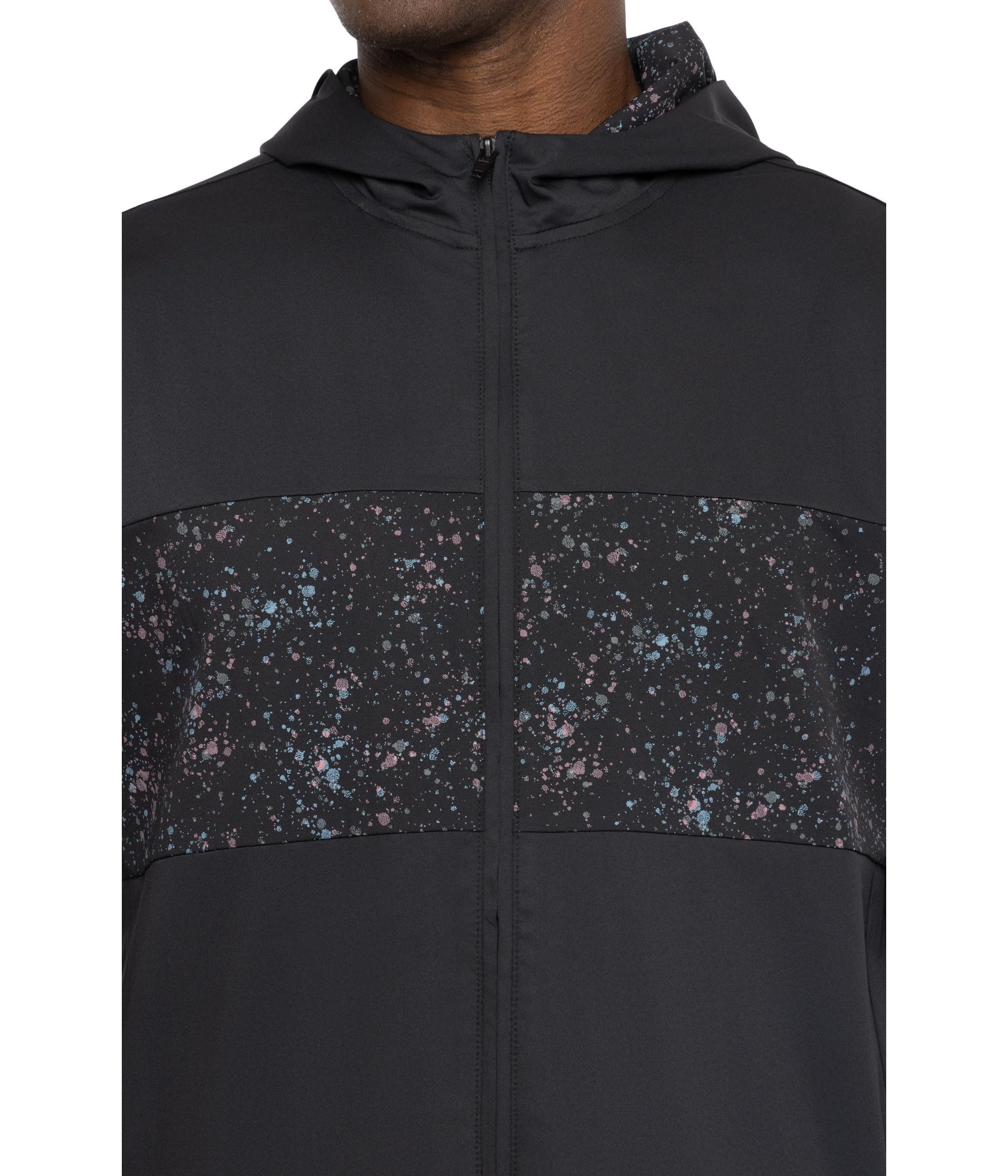 TravisMathew Splatter Tech Hoodie for Men - Black, Medium | Comfortable & Stylish Pullover for Casual Wear, Gym & Outdoor Activities