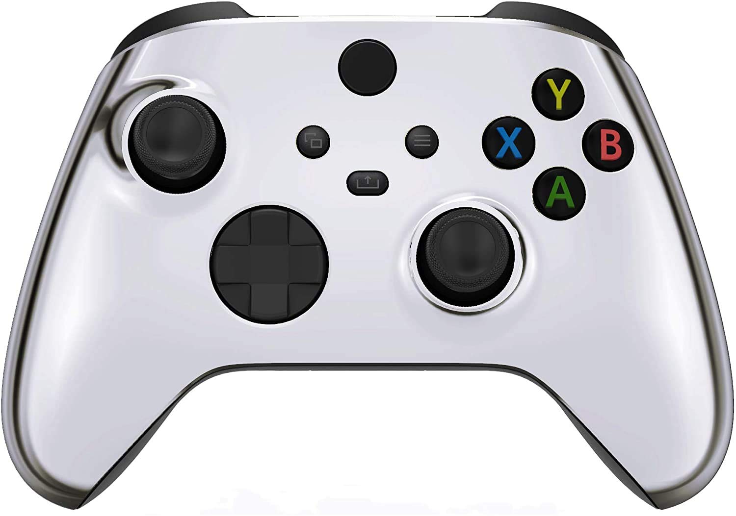 Custom Wireless Xbox Controller for Microsoft Xbox Series X/S & Xbox One - Soft Touch Grip - Silver Chrome Edition - Perfect for Gaming, Streaming & Competitive Play