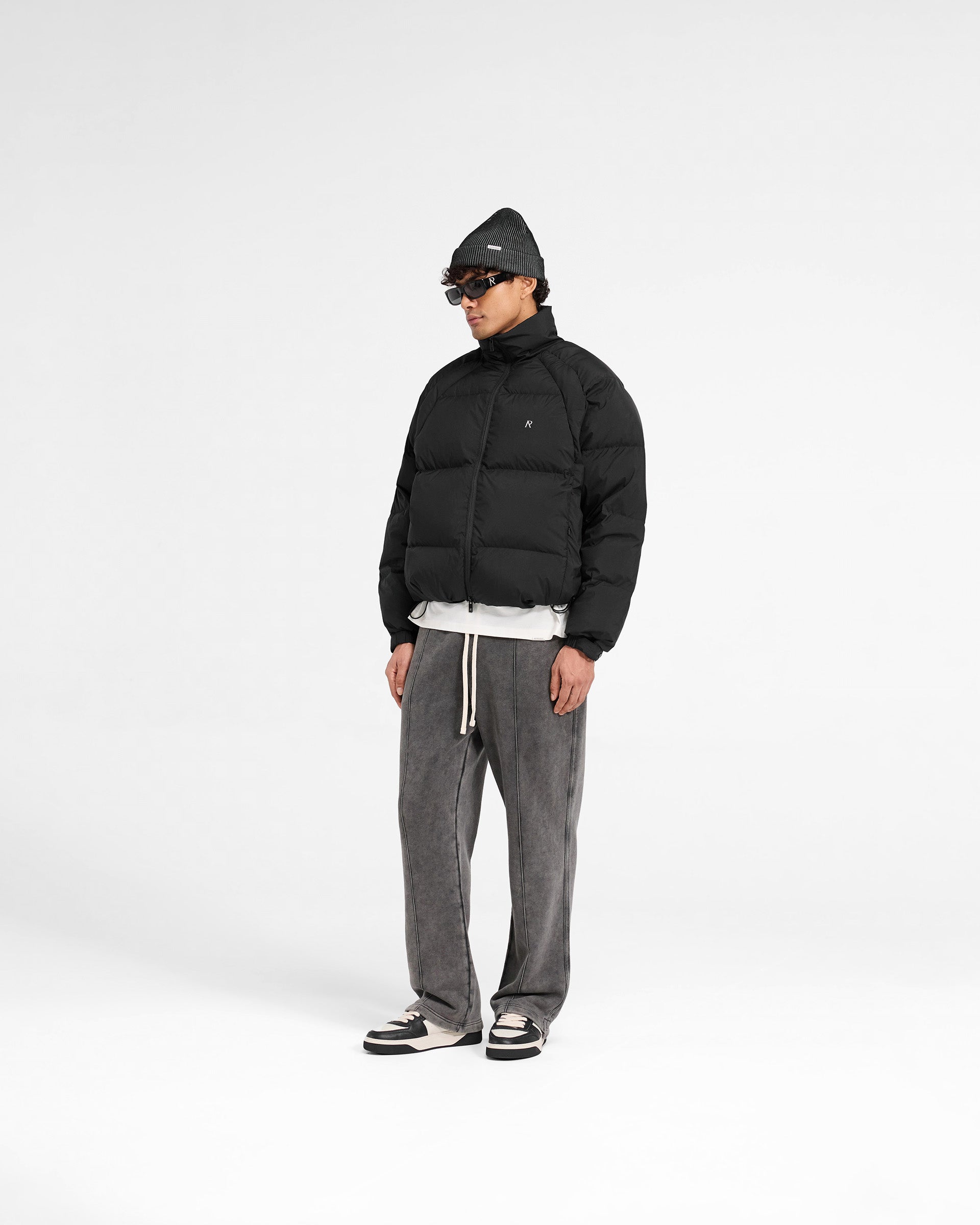 Black Funnel Neck Puffer Jacket - Winter Warm Coat for Women | Perfect for Cold Weather, Outdoor Activities & Casual Style