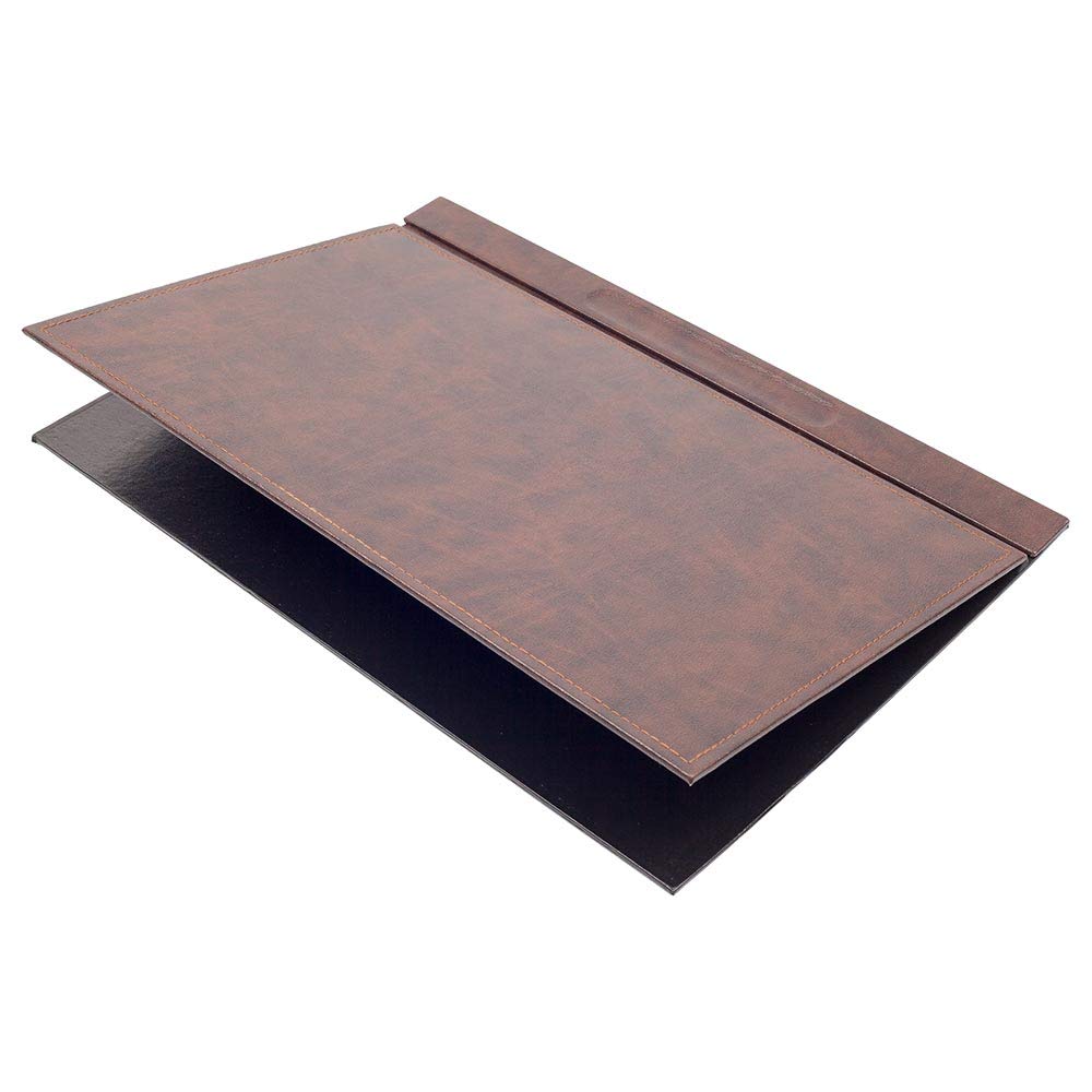 Premium 10-Piece Leather Desk Organizer Set - Bonded Leather Document Tray & Office Accessories for Professional Workspace (Brown) - Perfect for Home Office, Executive Desk & Corporate Gifts