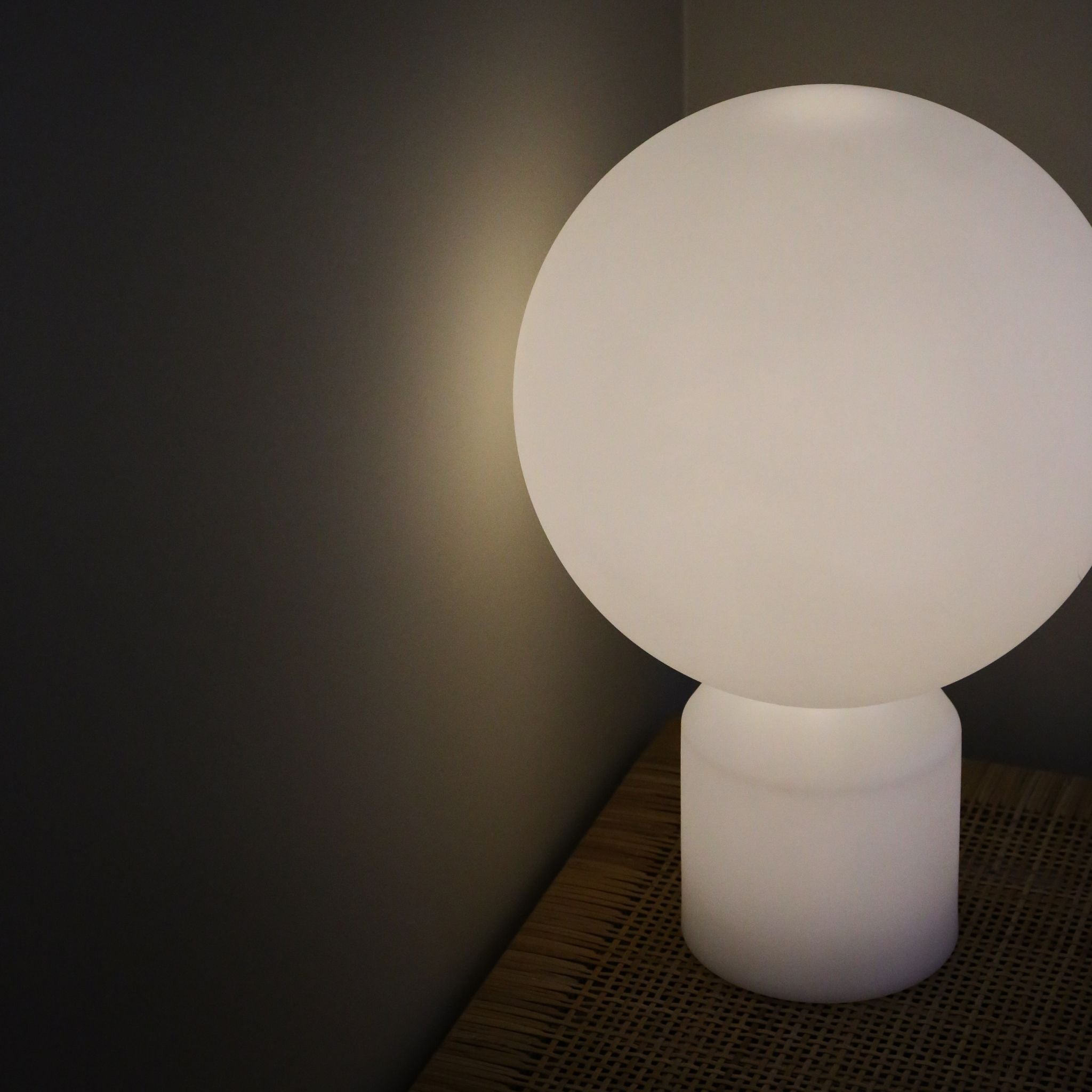 NORMANN COPENHAGEN Yo Portable Floor Lamp - Large 60cm White Modern LED Light for Living Room, Bedroom & Office Decor
