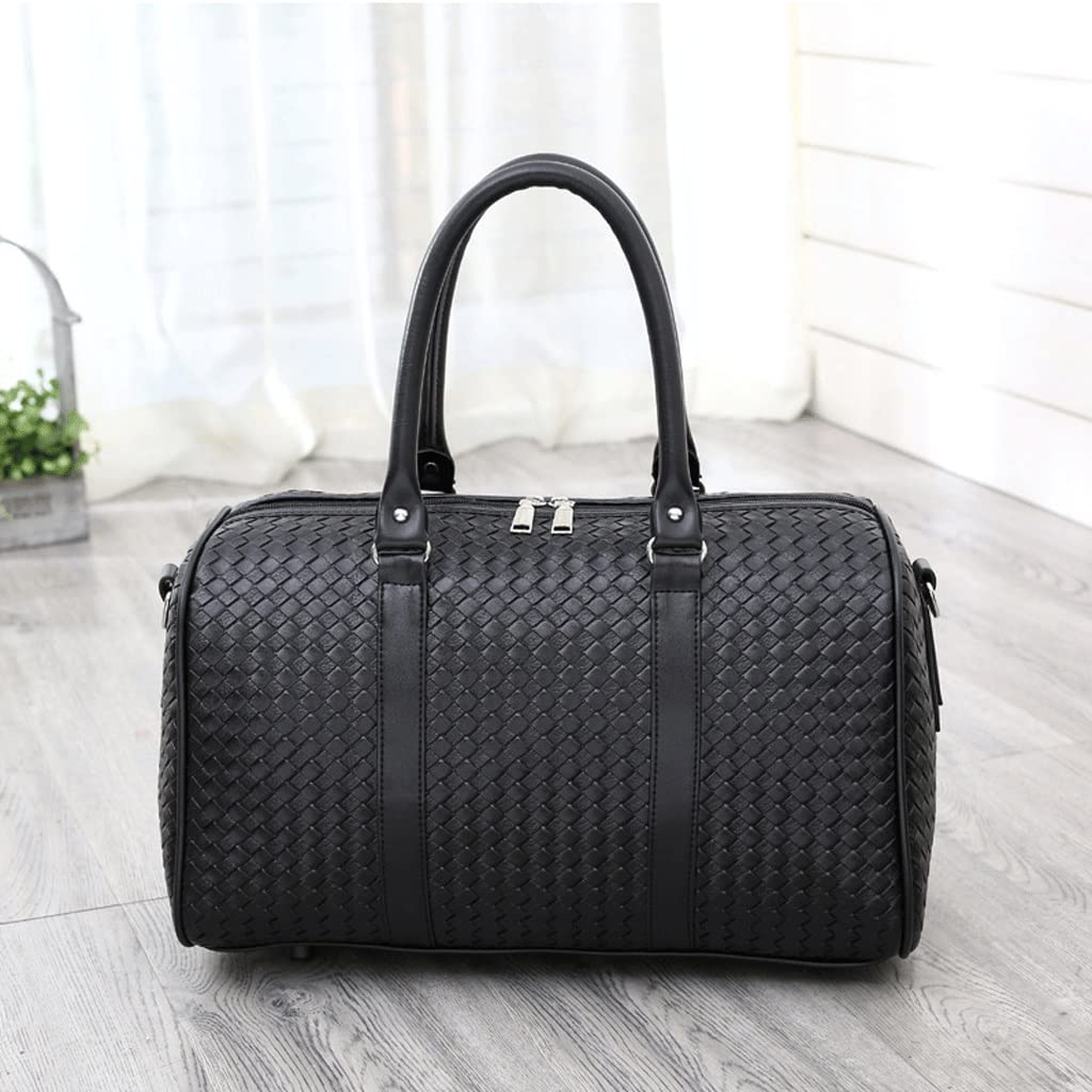 Premium Large Capacity Leather Travel Bag for Men - Durable Hand Luggage & Sports Duffel (20cm, Color A) - Perfect for Short Trips, Gym & Weekend Getaways