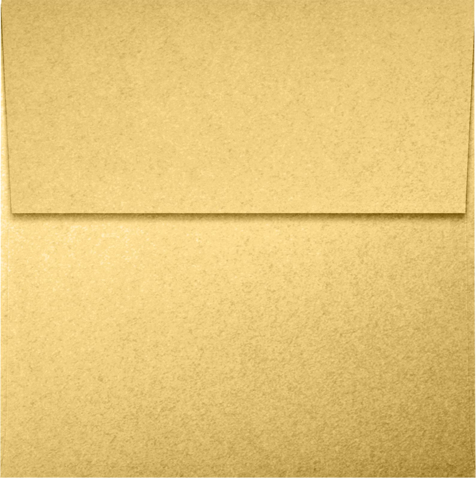 LUXPaper Premium Square Invitation Envelopes 4x4 Inches - Gold Metallic Peel & Seal - 80lb Text Weight - Pack of 500 - Perfect for Wedding Invitations, Greeting Cards, Party Favors and Business Correspondence