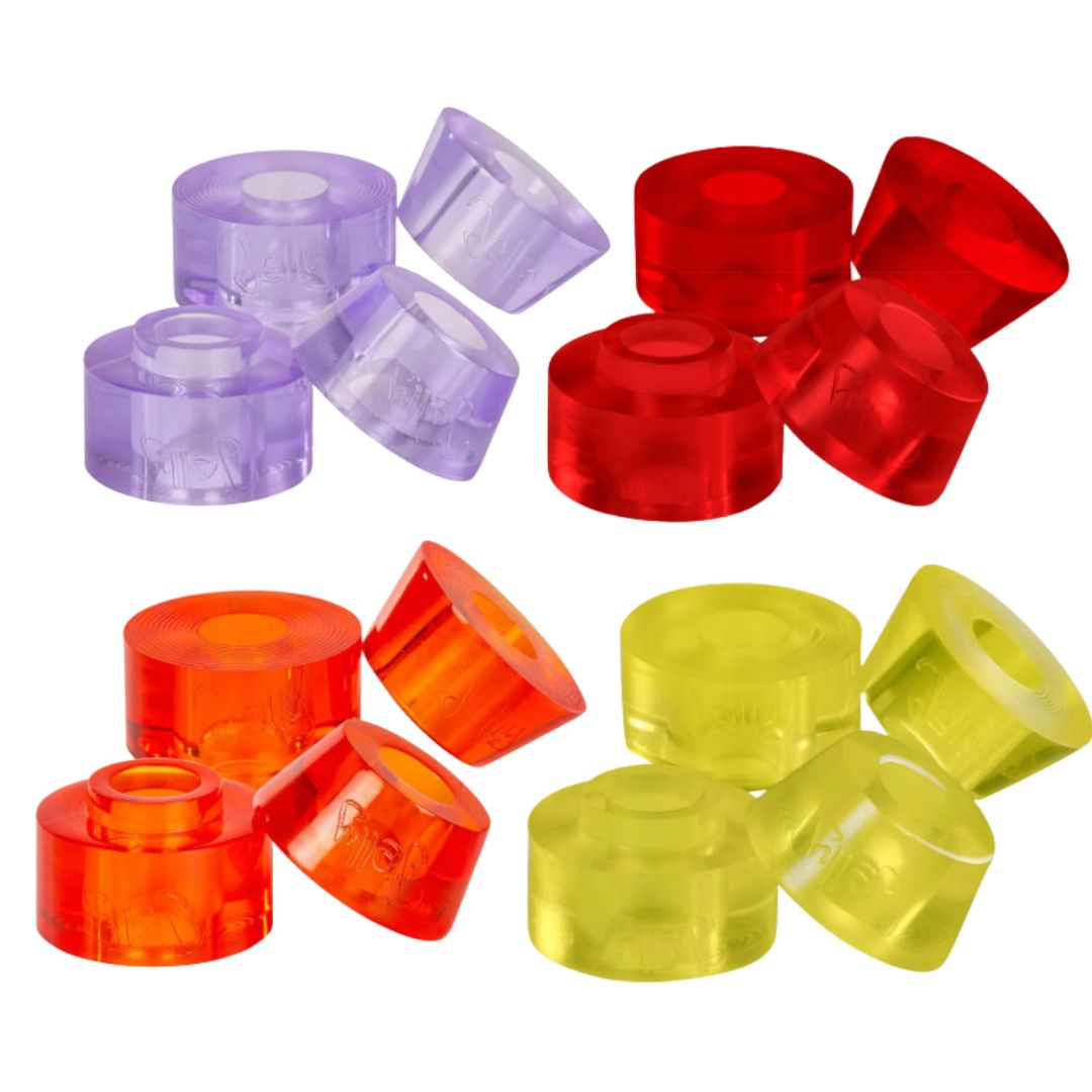 Chaya Jelly Cushions 12mm Barrel & 12mm Conical 8-Pack - Premium Skateboard Shock Pads for Smooth Riding & Enhanced Performance