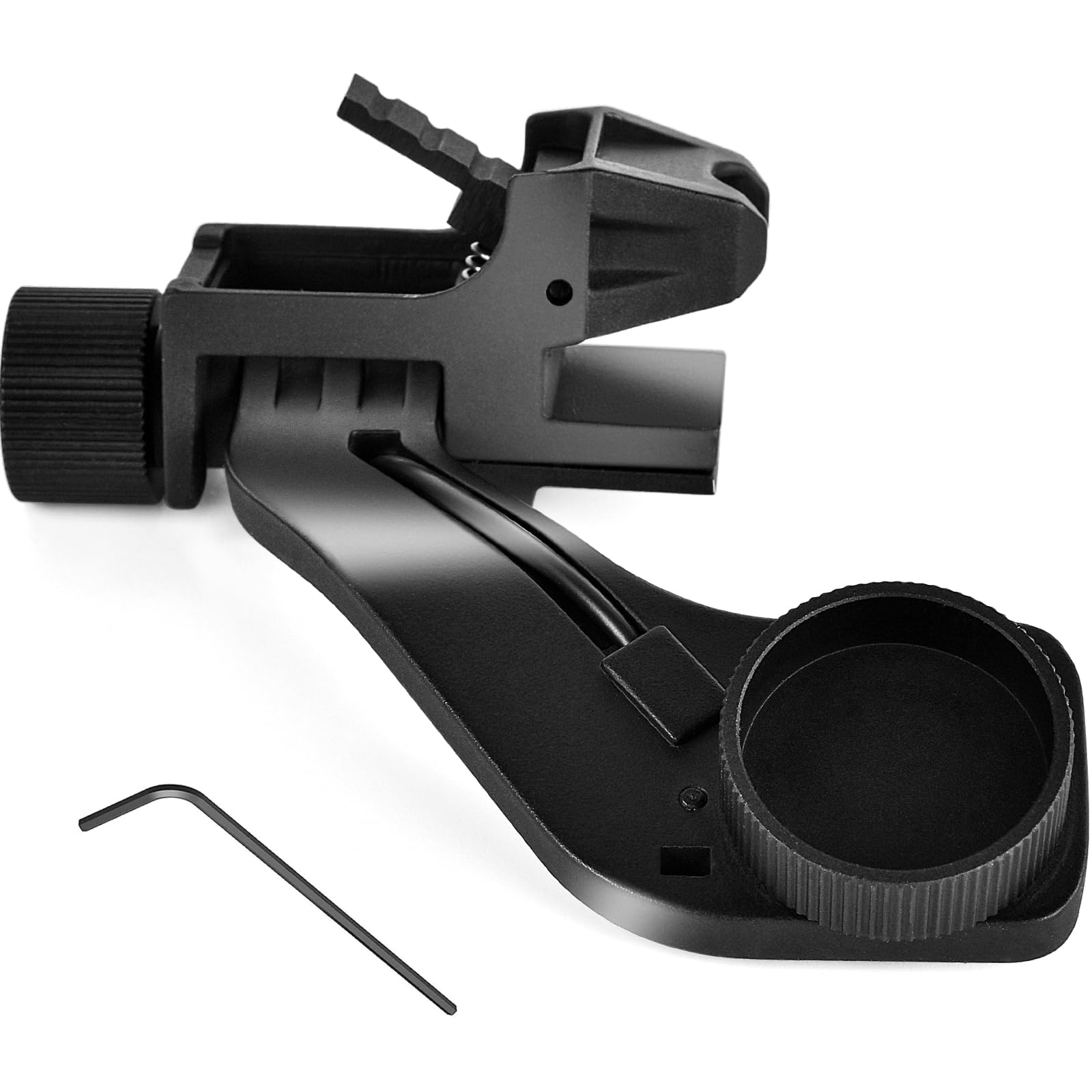 PVS 14 Night Vision J-Arm Mount - Aluminum Alloy NVG Adapter for Rhino Mount | Compatible with All PVS14 Models | Tactical Gear for Military, Hunting & Night Operations (Black)