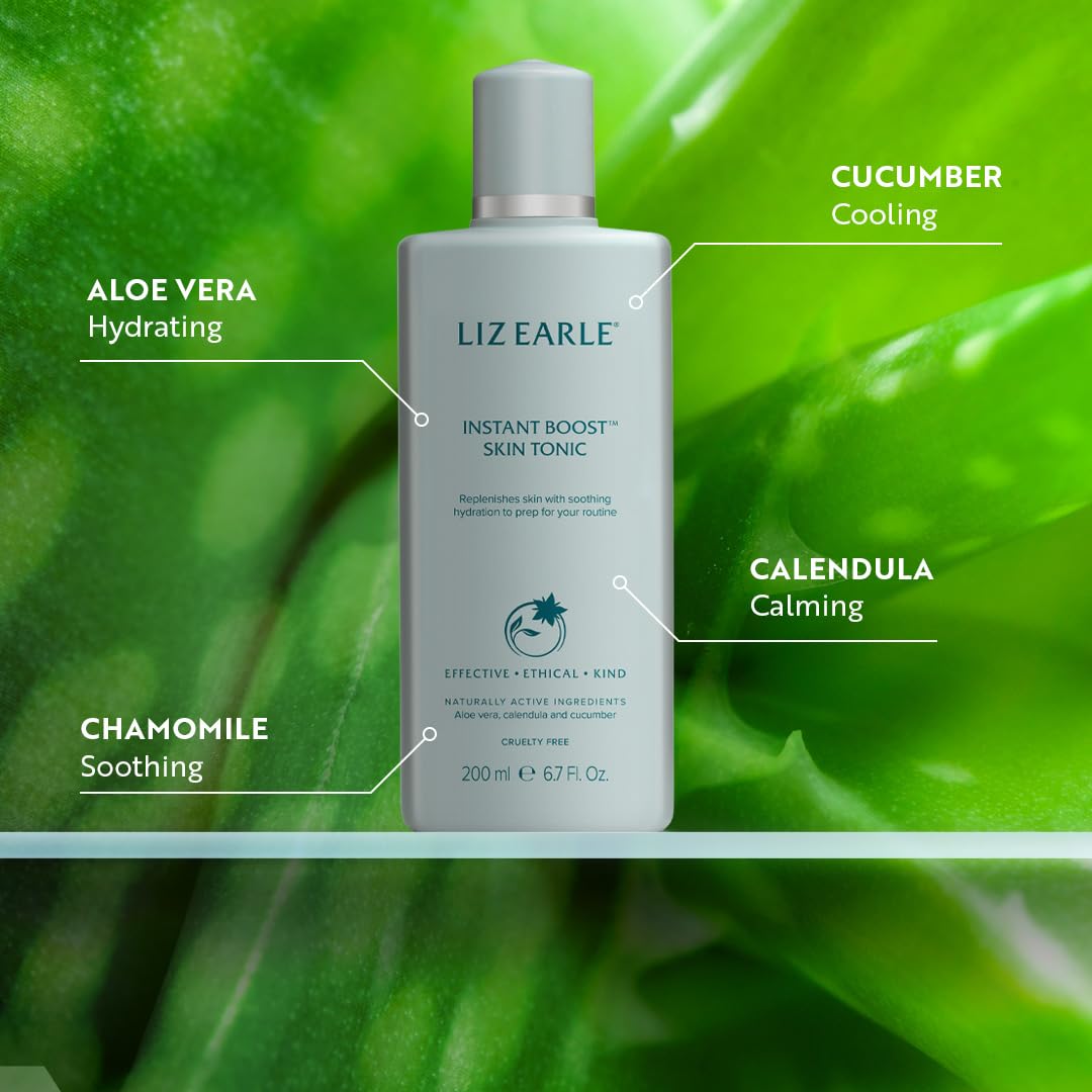 Liz Earle Hydration Collection - Gentle Face Wash, Facial Toner & Moisturizing Cream for Deep Hydration - 3-Step Skincare Routine to Balance & Nourish Dry Skin - Achieve Healthy, Radiant Glow - Perfect for Daily Use, Travel & Gift Sets