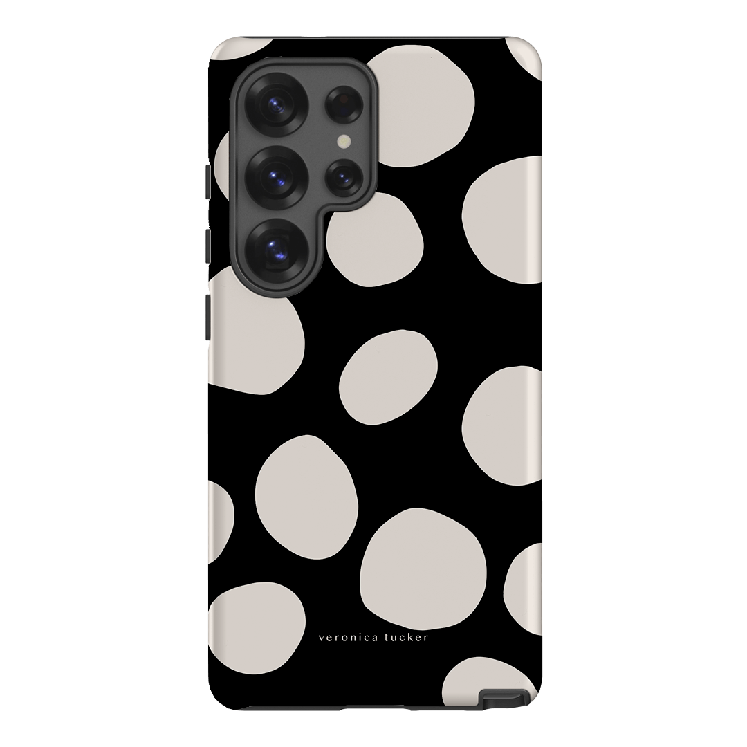 Premium Pebbles Noir Phone Case - Slim Protective Cover for iPhone & Samsung - Perfect for Everyday Use, Travel & Outdoor Activities