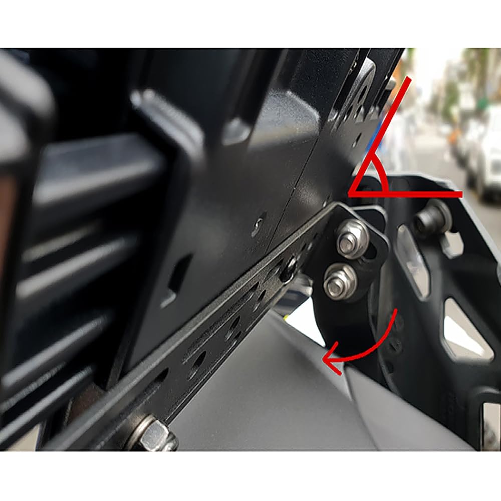 WEAVVE Motorcycle Front Mid Navigation Bracket with Phone Charging | Compatible with Honda CRF1100L Africa Twin Adventure Sports | Universal Phone Mount for Adventure Riding & GPS Navigation (Color: Sets)