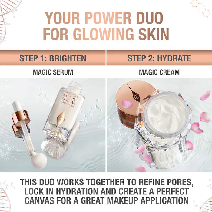 Charlotte Tilbury Magic Serum with Vitamin C - Brightening & Anti-Aging Face Serum for Glowing Skin | Day & Night Skincare Routine