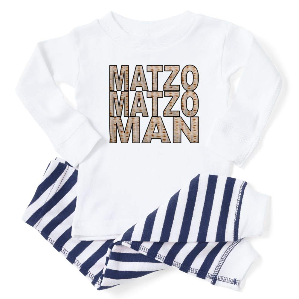 Matzo Man Baby Pajamas - Soft Cotton Sleepwear for Infants & Toddlers - Cute Jewish-Themed PJs for Hanukkah & Passover Celebrations