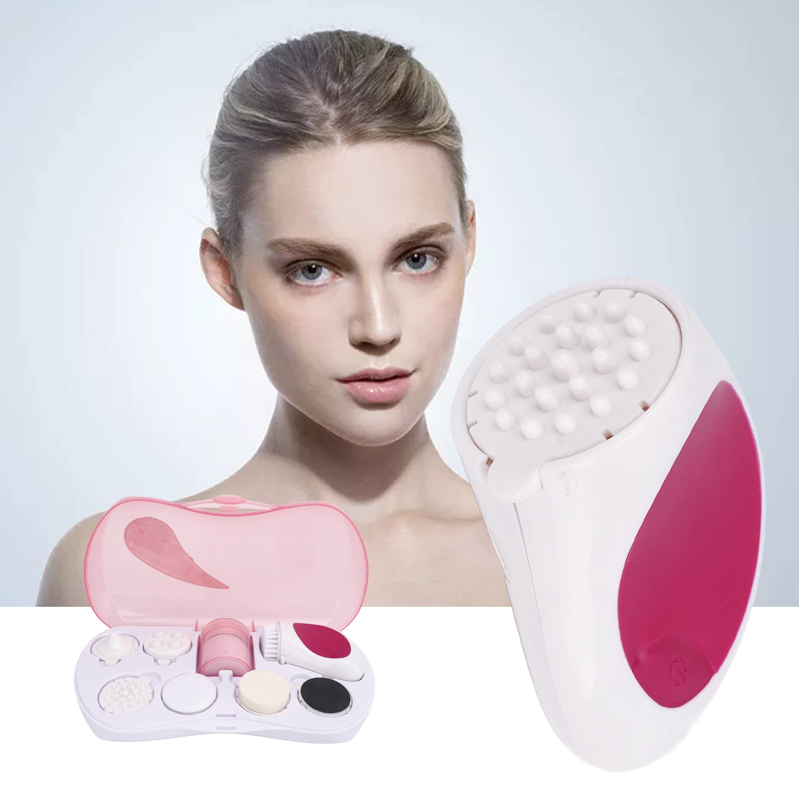 Electric Facial Cleansing Brush - Deep Pore Cleaner & Exfoliator for Sensitive, Dry Skin | Rechargeable Waterproof Face Scrubber with Soft Silicone Bristles | Perfect for Daily Skincare Routine & Spa Treatment at Home