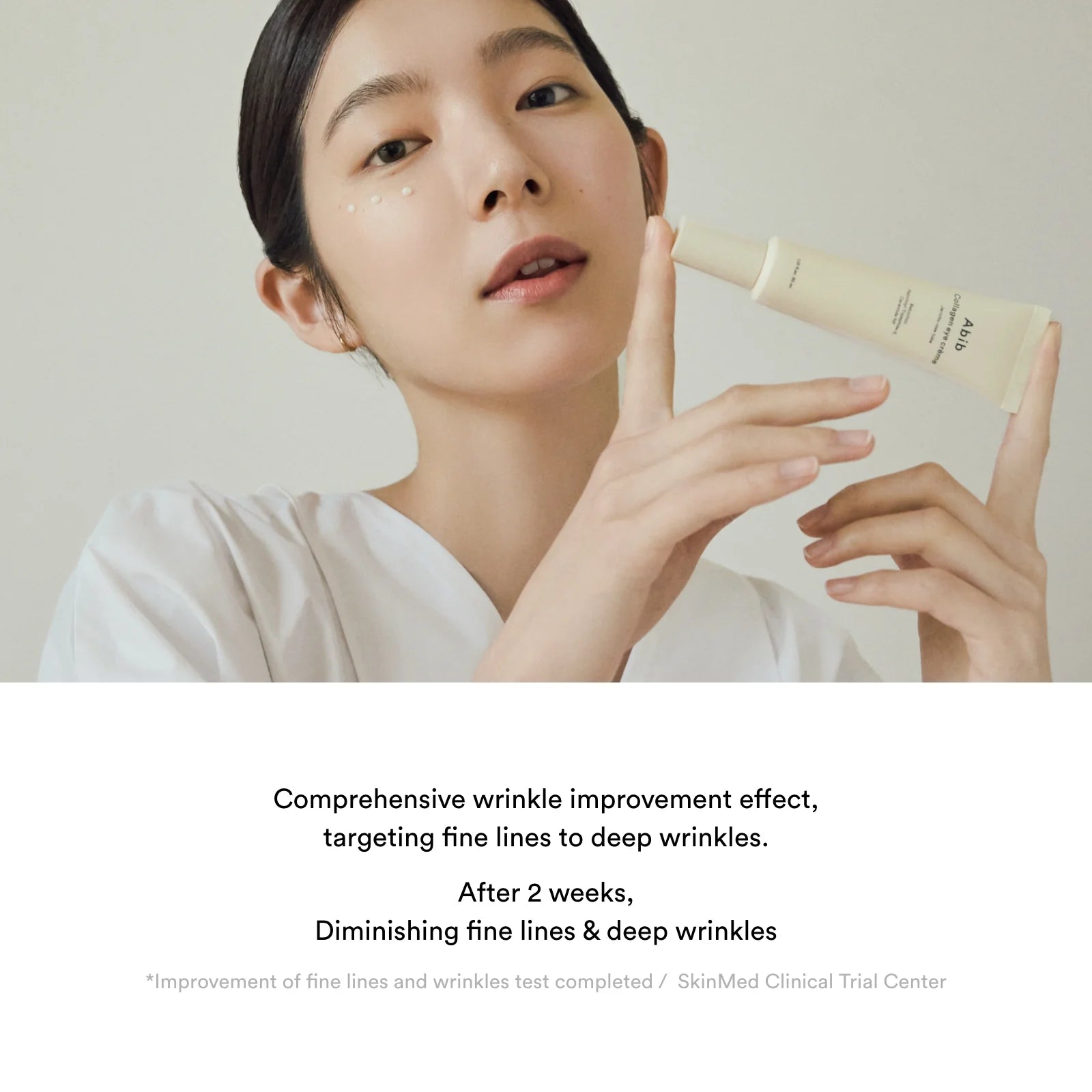 Abib Collagen Eye Cream with Jericho Rose - 30ml Tube for Dark Circles & Wrinkles - Hydrating Under Eye Treatment for Day & Night Use