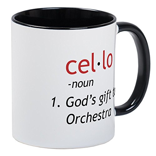White/Black Inside - Cello Definition Mug
