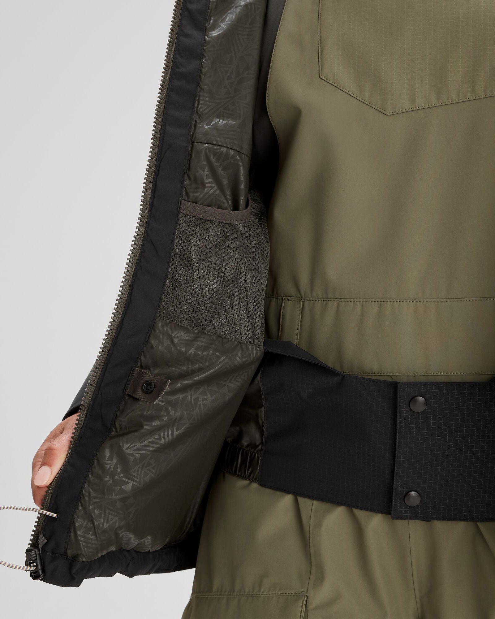 Women's PWDR Days Down Snow Jacket - Waterproof Winter Coat with Hood, Lightweight Warm Puffer Jacket for Skiing & Snowboarding (Black Stingray) - Perfect for Cold Weather Outdoor Activities