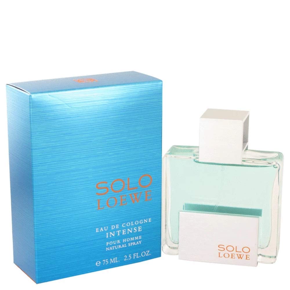 Loewe Solo Intense Cologne for Men - 2.5 oz Eau de Toilette Spray | Fresh Woody Scent, Long-Lasting Fragrance | Perfect for Date Night, Office & Special Occasions