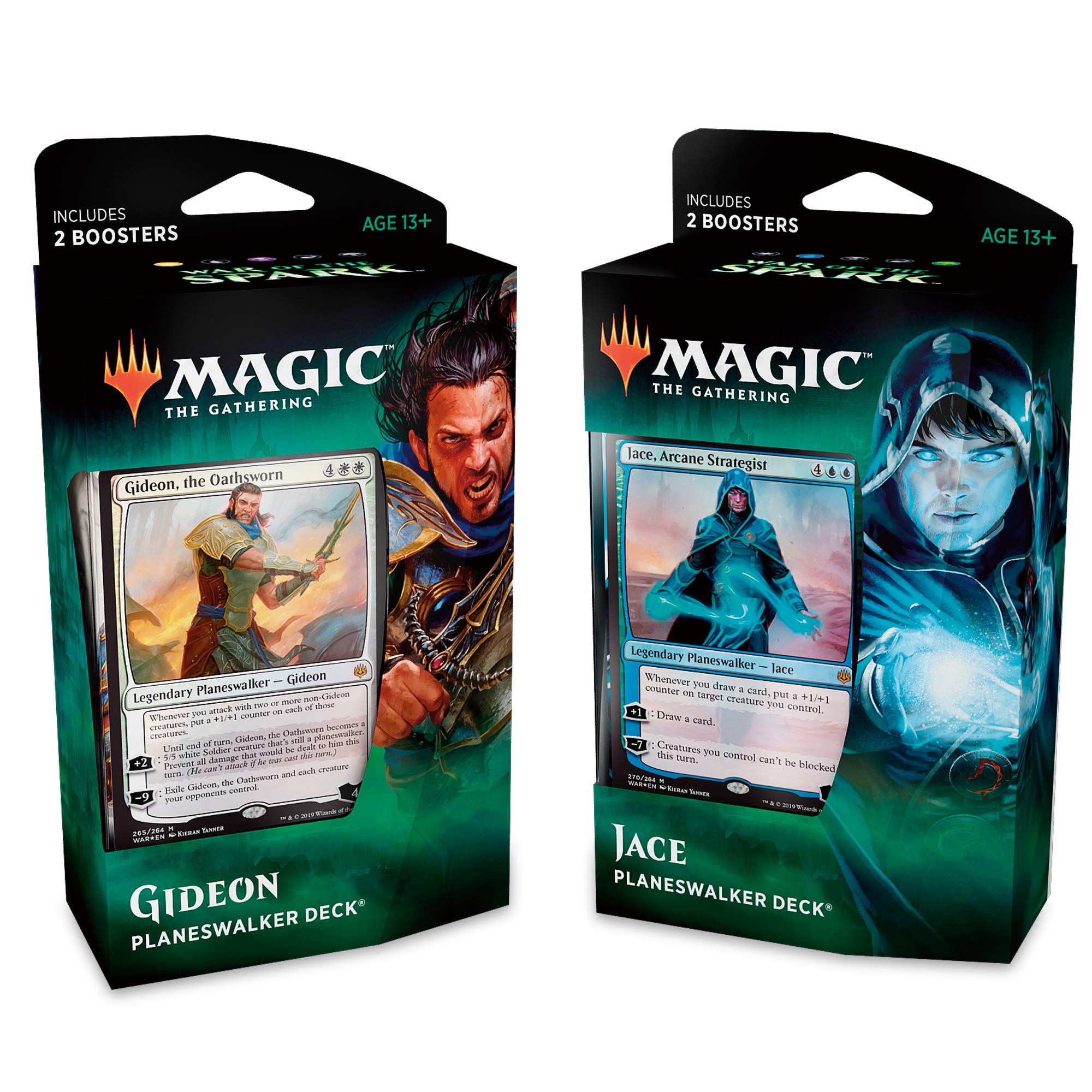 Magic The Gathering MTG War of The Spark Planeswalker Decks - Complete Set for Collectors & Players | Perfect for Game Nights & Tournaments
