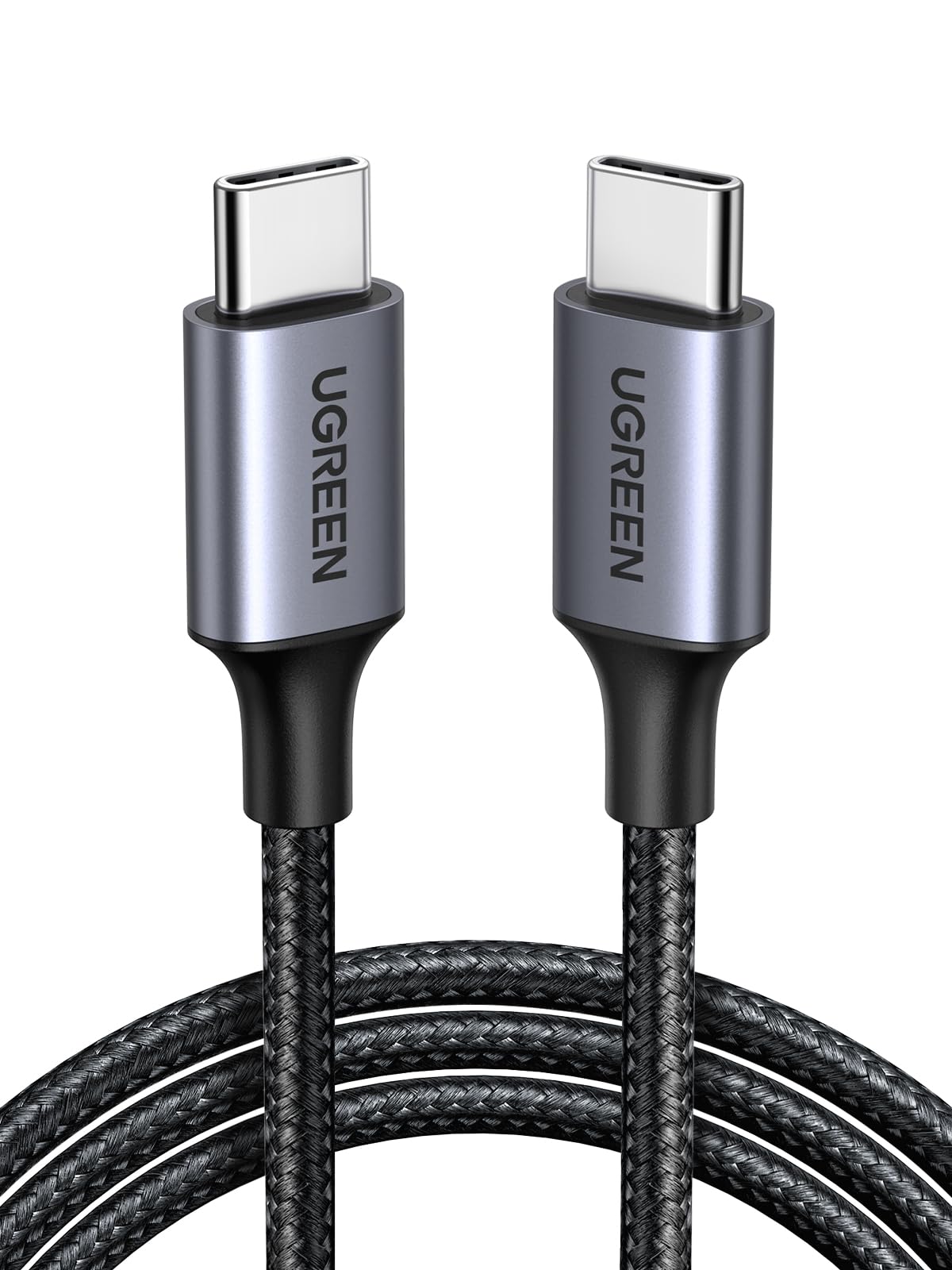 UGREEN 60W USB C to USB C Fast Charging Cable (3M/10ft) - Type C to C PD Charger Cord Compatible with iPhone 16/15 Pro Max, Galaxy S24 Ultra, Pixel 9, iPad Pro 2024/Air 5, MacBook Pro - Perfect for Home, Office & Travel Charging