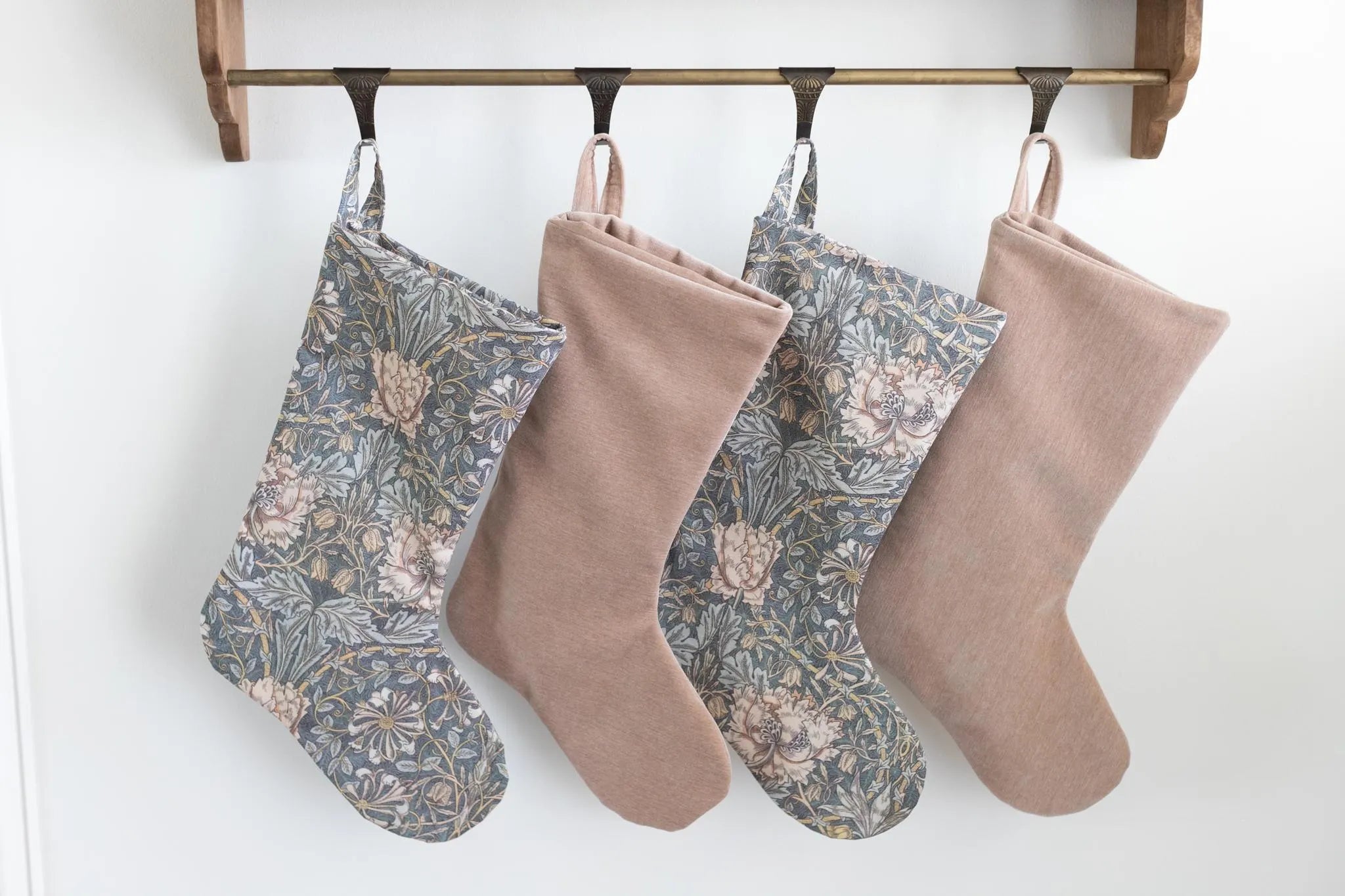Handmade Christmas Stocking - Personalized Holiday Stocking for Gifts, Decor - Perfect for Fireplace Mantel, Xmas Tree, Festive Home Decor
