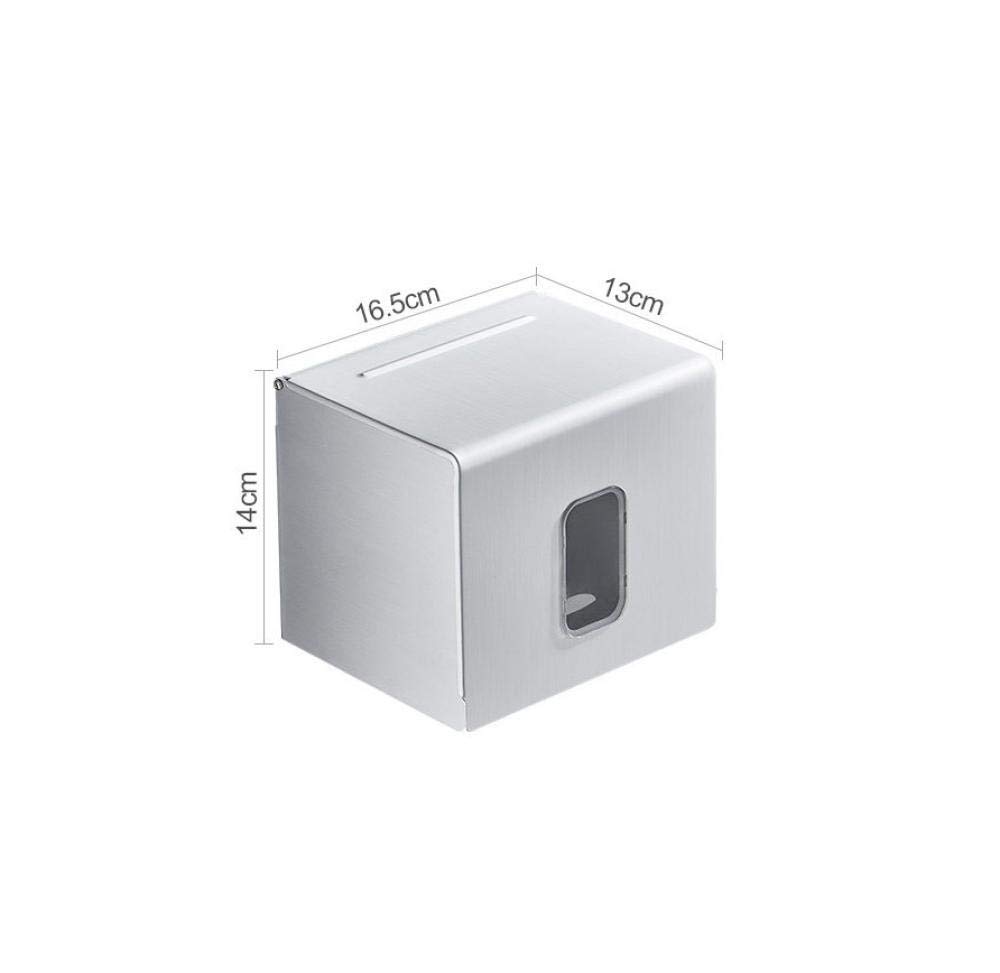 HTLLT Wall-Mounted Paper Roll Holder Stand - Toilet Paper Dispenser, Tissue Box Organizer with Punch-Free Design for Bathroom, Kitchen & Office Storage (Waterproof, Space-Saving) - Perfect for Home, Restaurant and Commercial Use