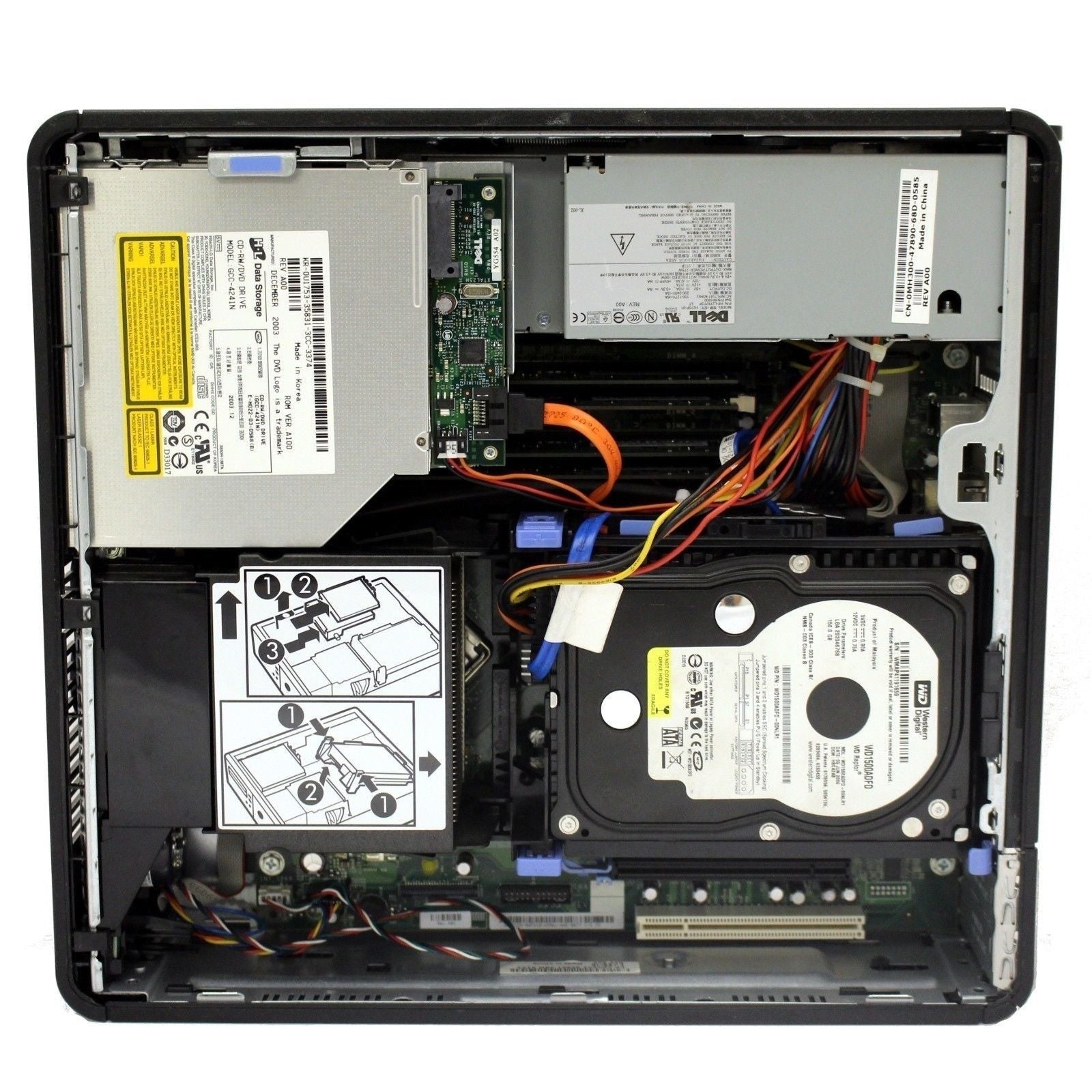 Refurbished Dell OptiPlex 760 SFF Desktop Computer - Intel Core 2 Duo, 4GB RAM, 250GB HDD, Windows 10 Pro (Keyboard & Mouse Included) - WiFi Ready for Home Office & Small Business Use