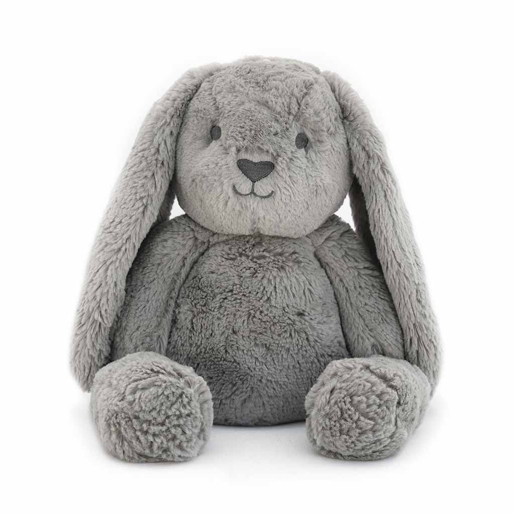 Soft Grey Bunny Huggie Plush Toy - Cute Stuffed Animal for Kids & Adults - Perfect for Gifts, Nursery Decor, and Comforting Cuddles
