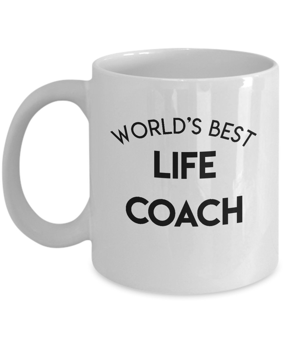 World's Best Life Coach Coffee Mug - Inspirational Gift for Life Coaches, Teachers & Mentors - Perfect for Morning Coffee, Office Use & Motivational Gifts