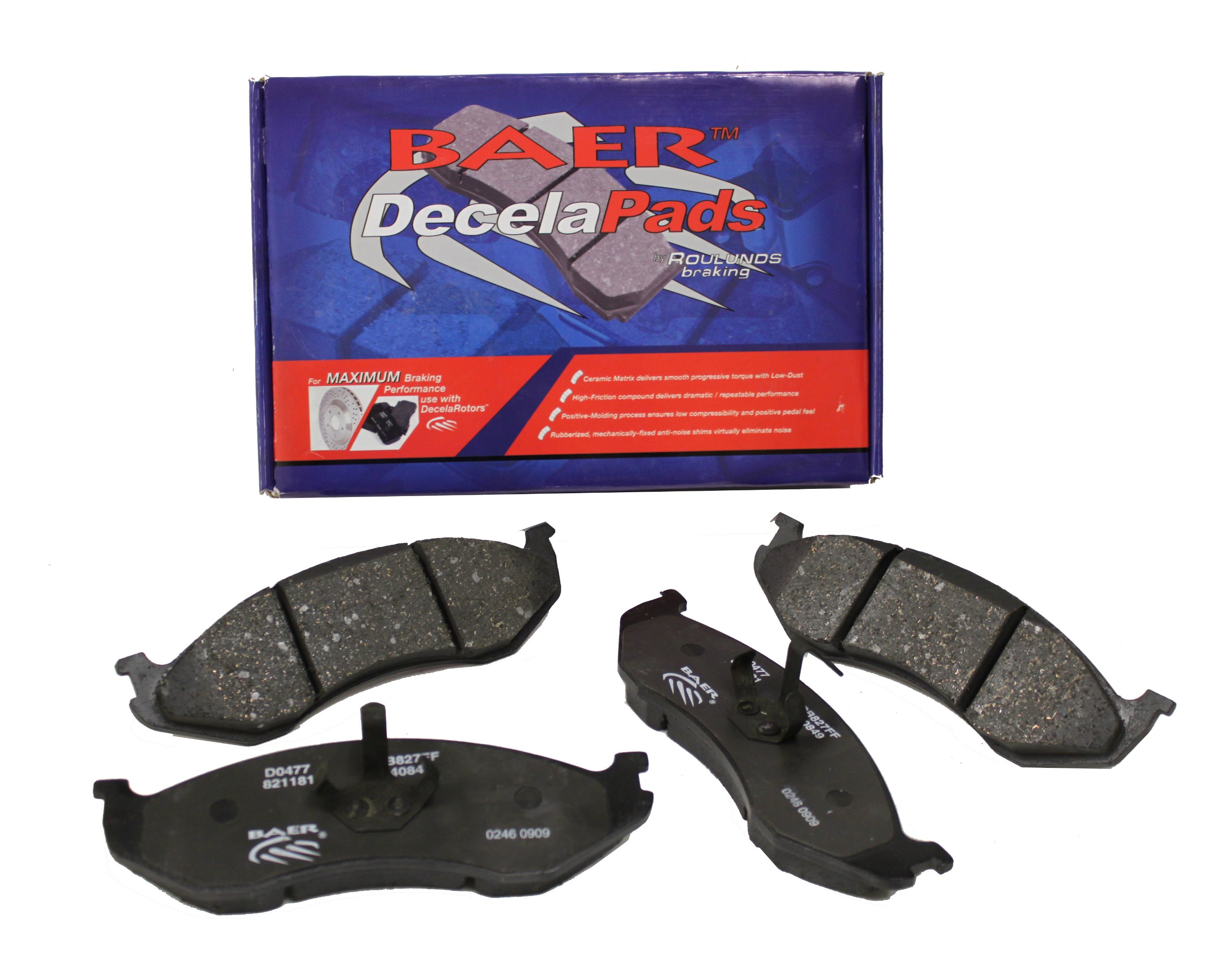 BAER D0731 Sport Front Brake Pads Set - High Performance Braking System for Cars, Trucks & SUVs - Perfect for Daily Commuting, Racing & Off-Road Adventures