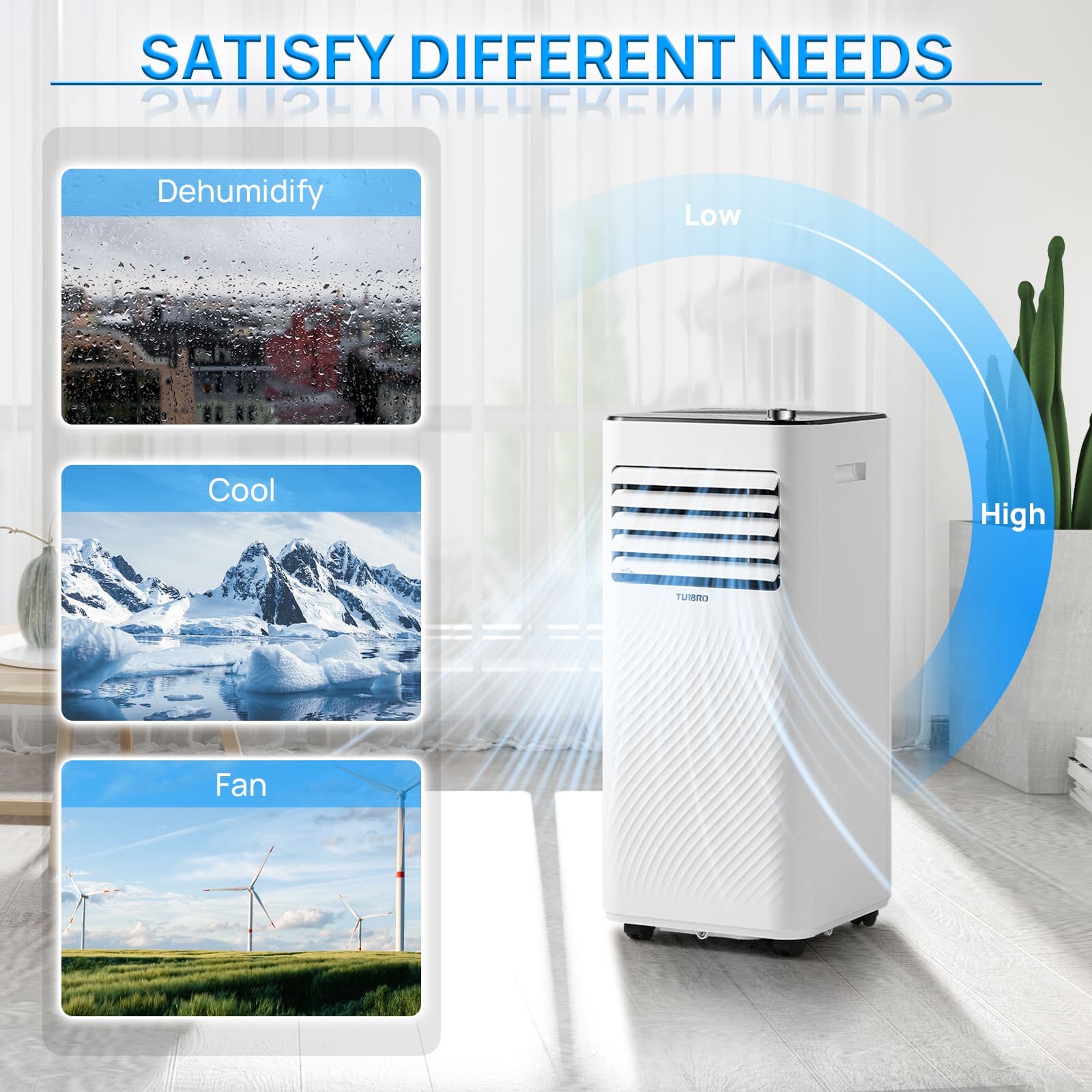 (Open Box) Finnmark 10,000 BTU Portable Air Conditioner - Compact Cooling Unit for Rooms Up to 450 Sq.Ft - Perfect for Bedrooms, Offices & Small Apartments