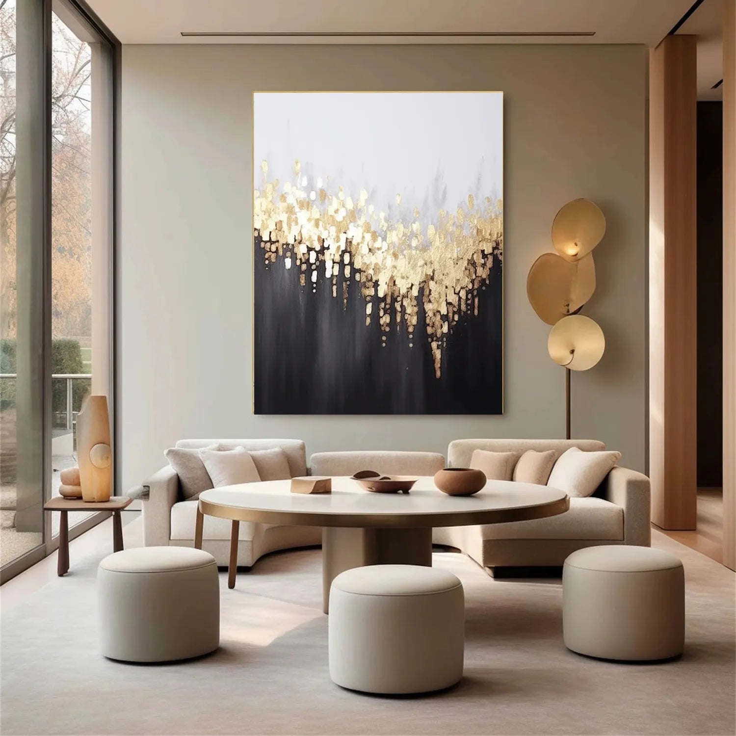 Abstract Painting #AB 233 - Modern Wall Art for Home & Office Decor - Perfect for Living Room, Bedroom, or Workspace