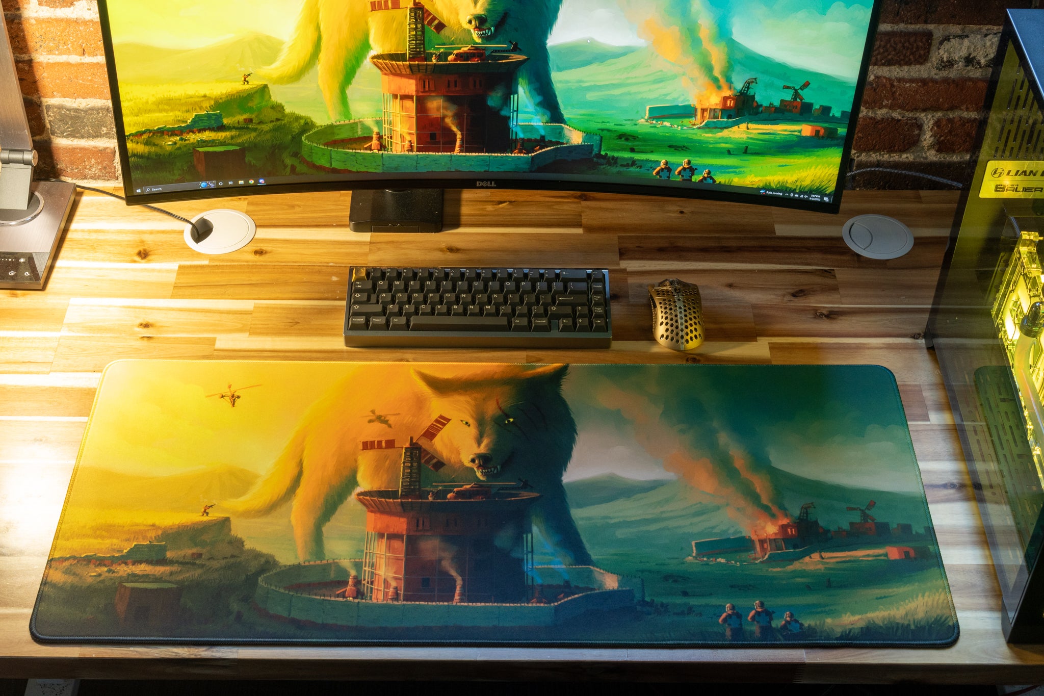 Friduwulf Content Creator Collaboration Rust XL Mousepad - Limited Edition Gaming Mouse Pad for PC & Desk Setup - Perfect for Gamers, Streamers & Office Use