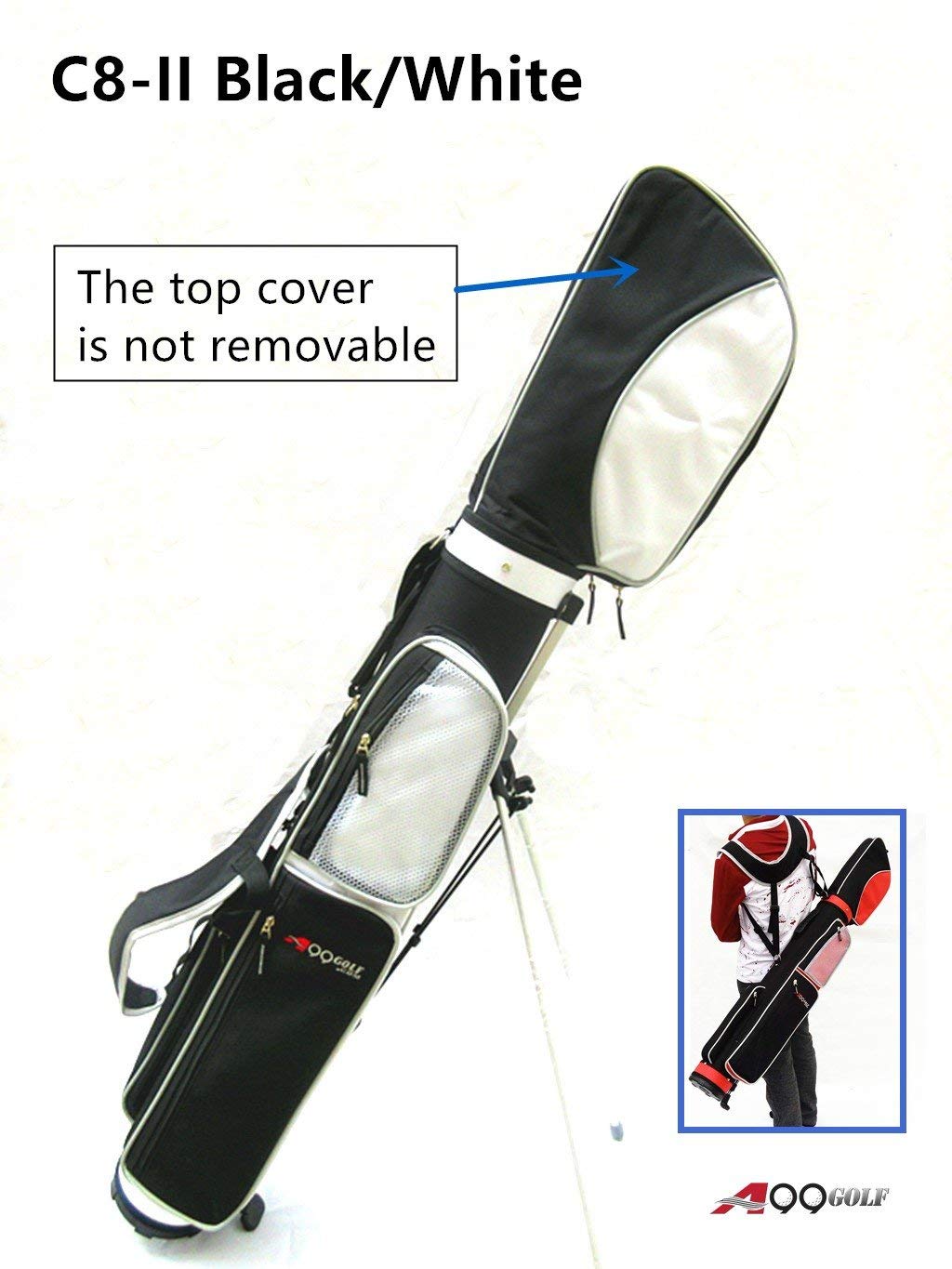 C8-II A99 Golf Stand Bag with Dual Shoulder Straps - Lightweight Carry Bag for Driving Range & Travel - Perfect Golf Gift for Men & Women - Ideal for Practice, Tournaments & Weekend Golf Outings