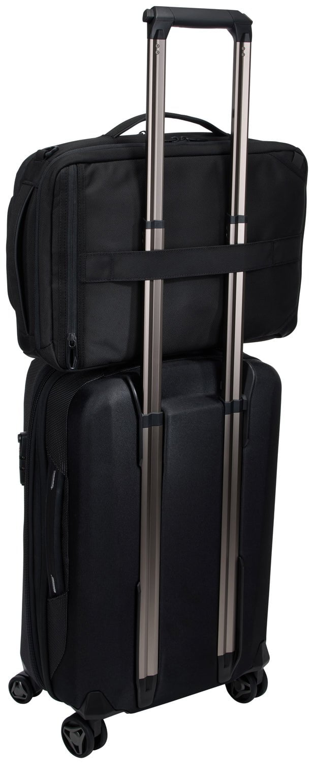 Thule Accent Convertible Backpack 17L - Durable Travel & Commute Backpack for Men & Women - Water-Resistant Laptop Bag with USB Port - Perfect for Work, School & Outdoor Adventures (Black)