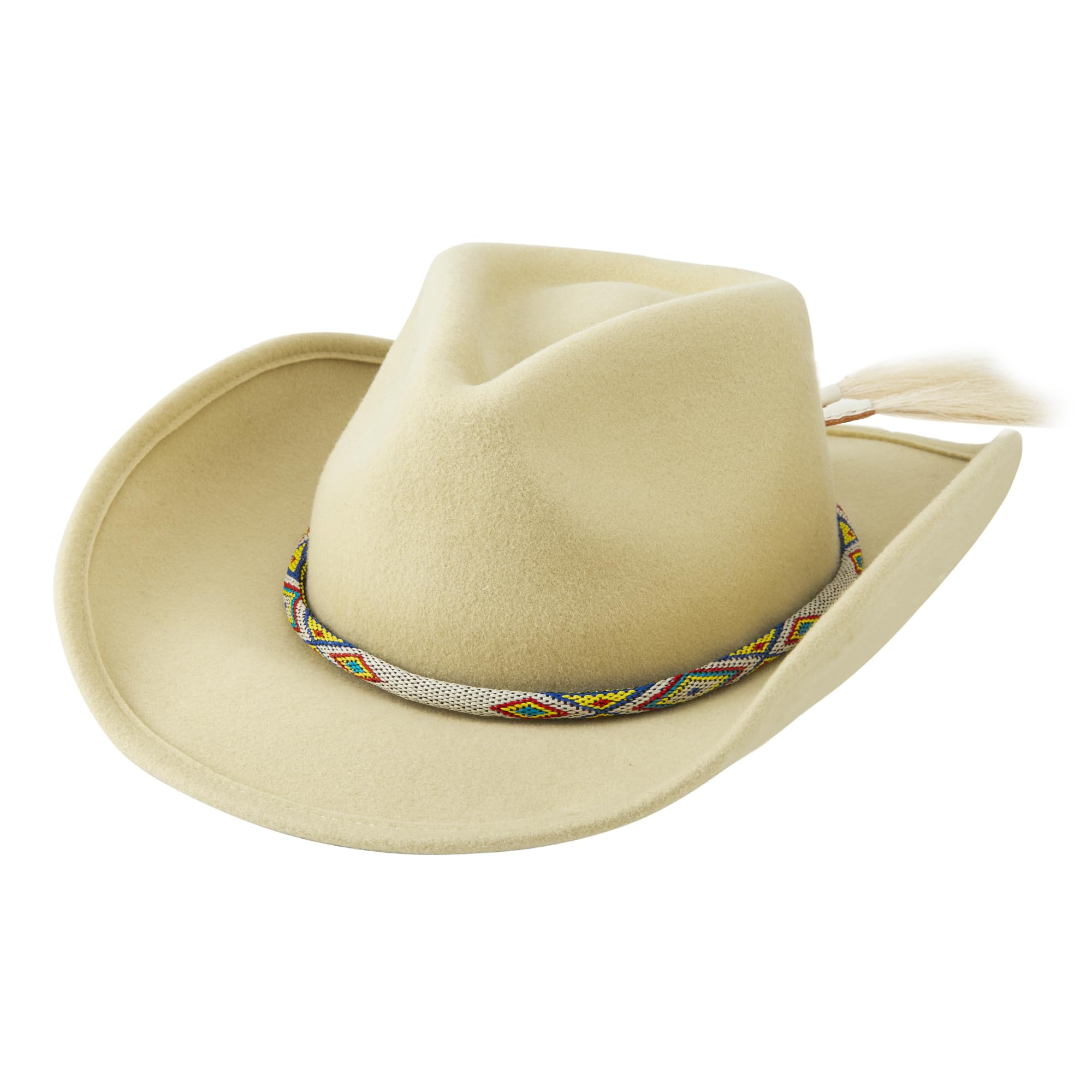Authentic Australian Wool Cowboy Hat for Men & Women - Western Cowgirl Hat with Wide Brim, Felt Outback Fedora Style | Perfect for Rodeo, Country Music Festivals & Outdoor Adventures