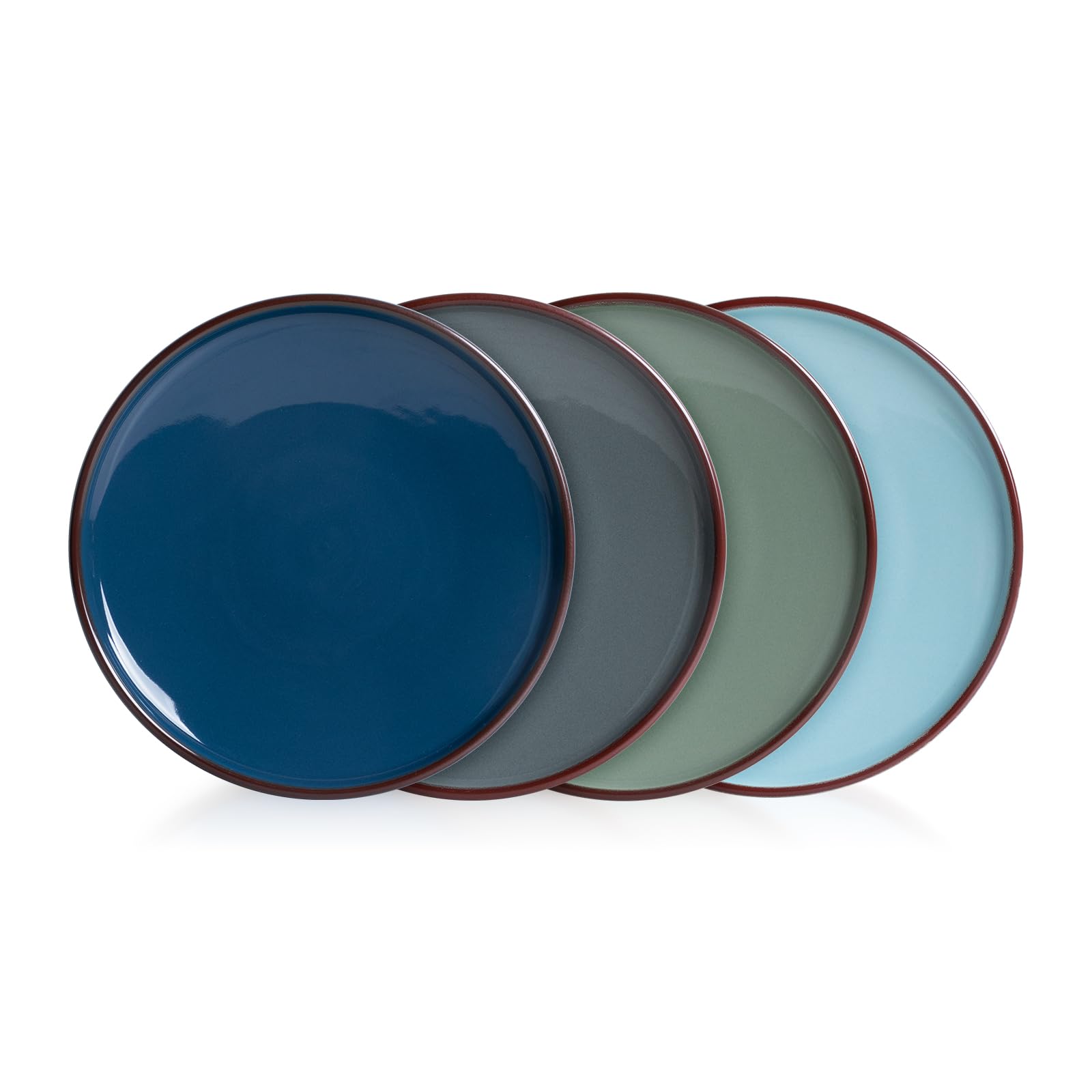 UNICASA 4-Pack Ceramic Plates 8.25