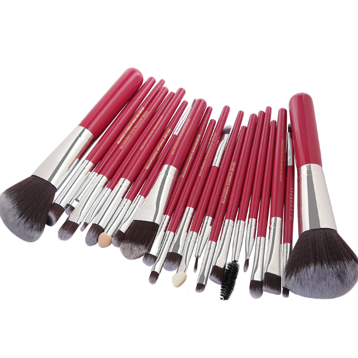 22 Piece Professional Makeup Brush Set - Soft Synthetic Bristles for Foundation, Blending, Eyeshadow - Perfect for Makeup Artists & Beginners (Home Use, Travel, Professional Kit)