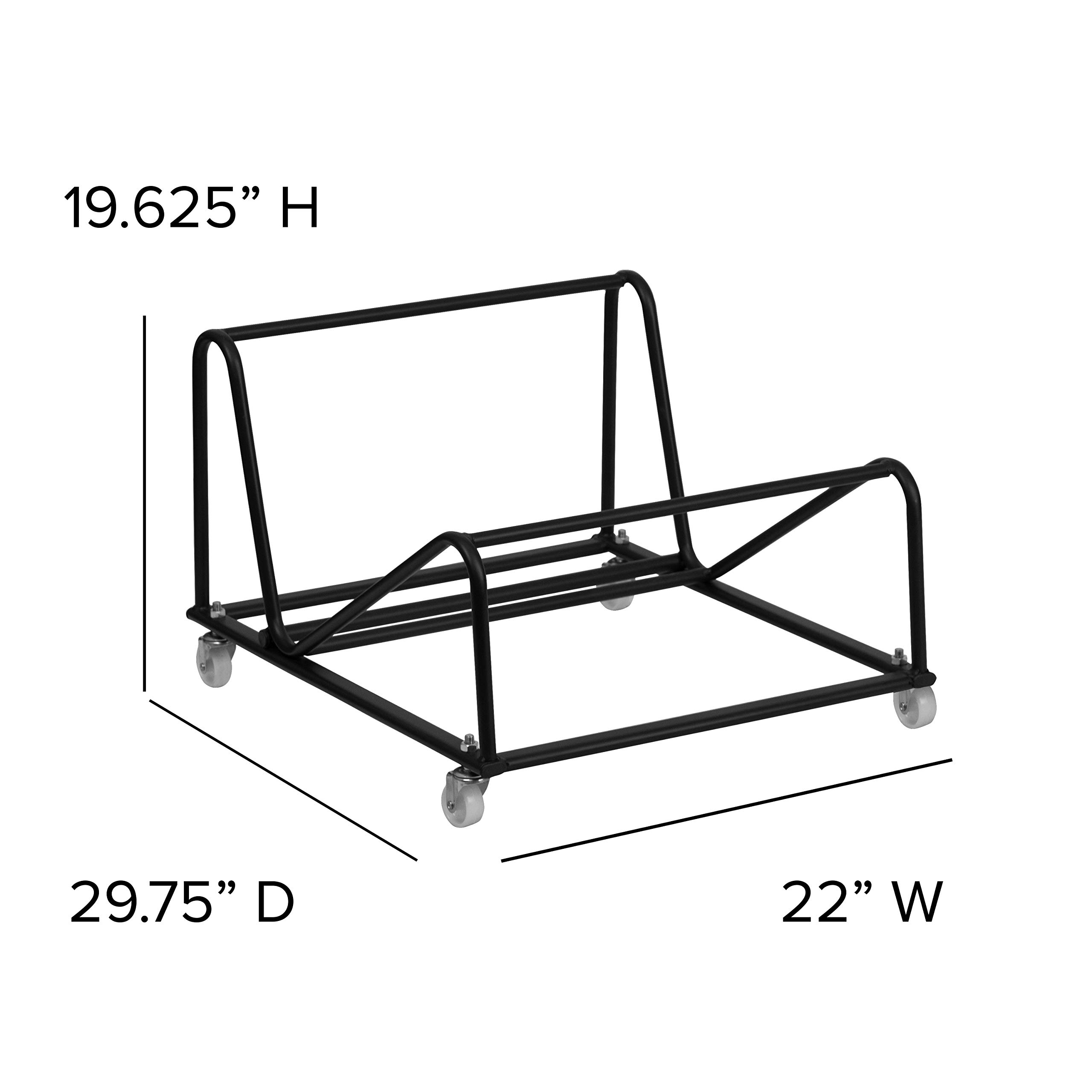 Stackable Sled Base Chair Dolly for Storage & Transport - Heavy Duty Event & Party Furniture Rental - Perfect for Weddings, Banquets, and Conference Setups