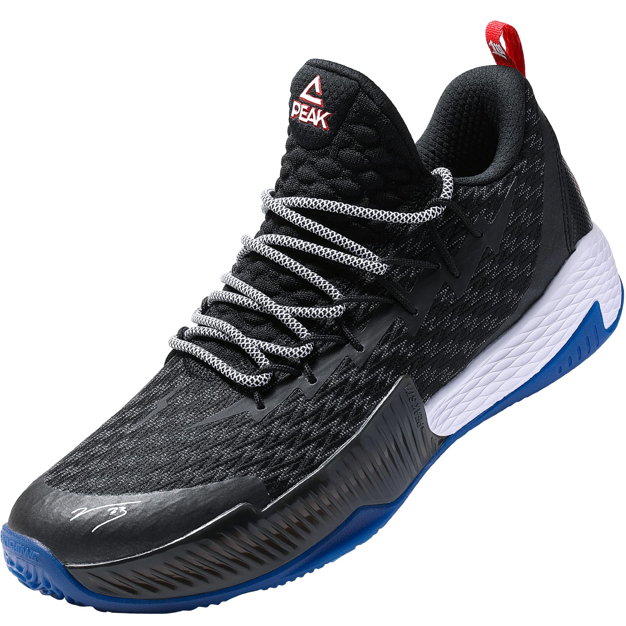 PEAK Men's Basketball Sneakers - Lou Williams Lightning Sport Shoes for Running, Walking & Training - Lightweight & Breathable for Court & Street Wear