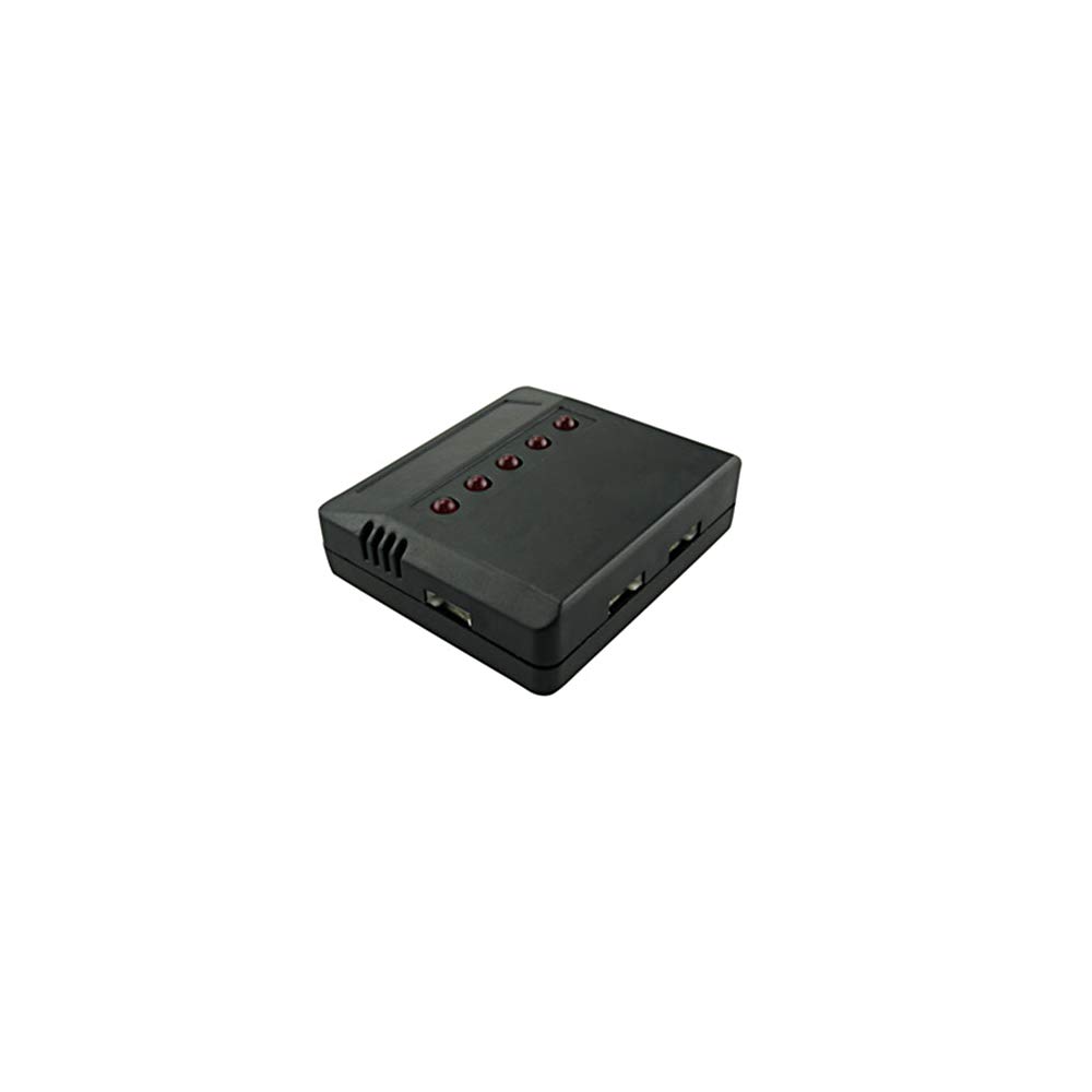 5PCS 3.7V 380mAh LiPo Batteries with 5-in-1 Charger for Hubsan X4 H107 H107C H107L Syma X11 X11C HS170 HS170C F180C HS170G TOZO Q2020 E016H E016F RC Drones - Perfect for Extended Flight Time and Quick Charging of Mini Quadcopters