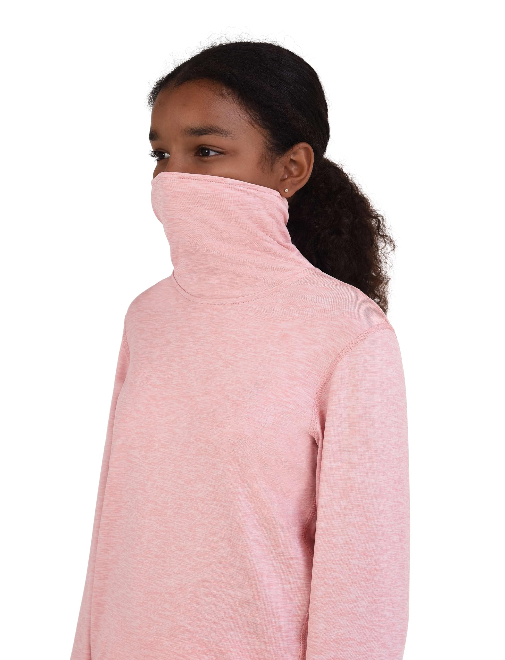 TCA Women's Thermal Long Sleeve Workout Top with Thumbholes & Funnel Neck - Warm Running Shirt for Cold Weather Training, Yoga & Outdoor Activities
