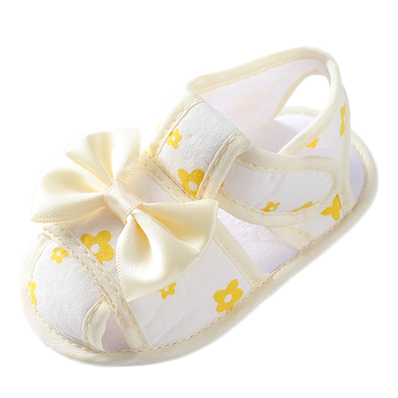 Toddler Girls Soft Bow Princess Shoes - Cute Flat Walkers for Infants & Playtime