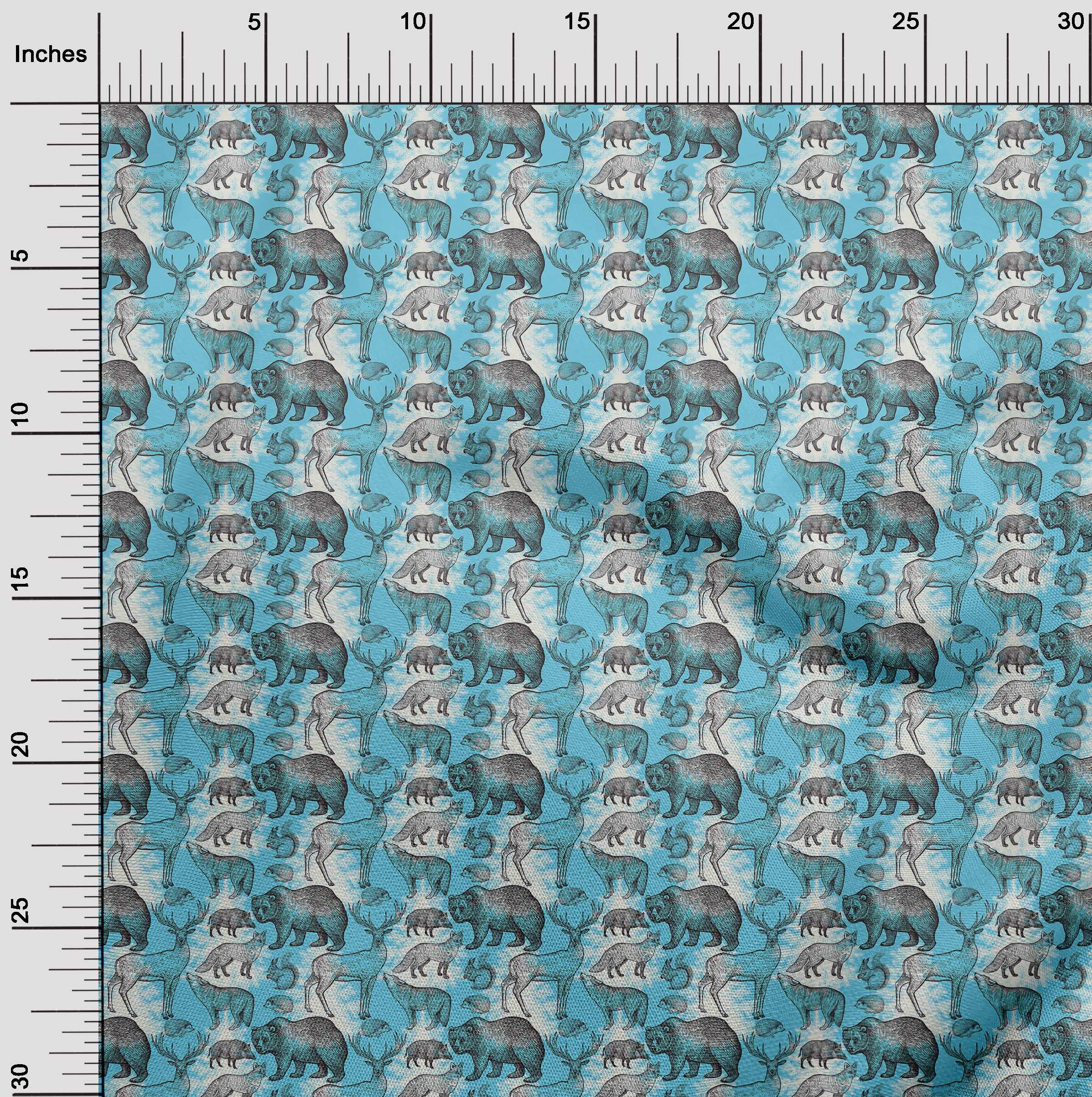 oneOone Polyester Spandex Light Blue Fabric - 56 Inch Wide DIY Clothing & Quilting Material | Perfect for Sewing Dresses, Crafts, and Home Decor Projects