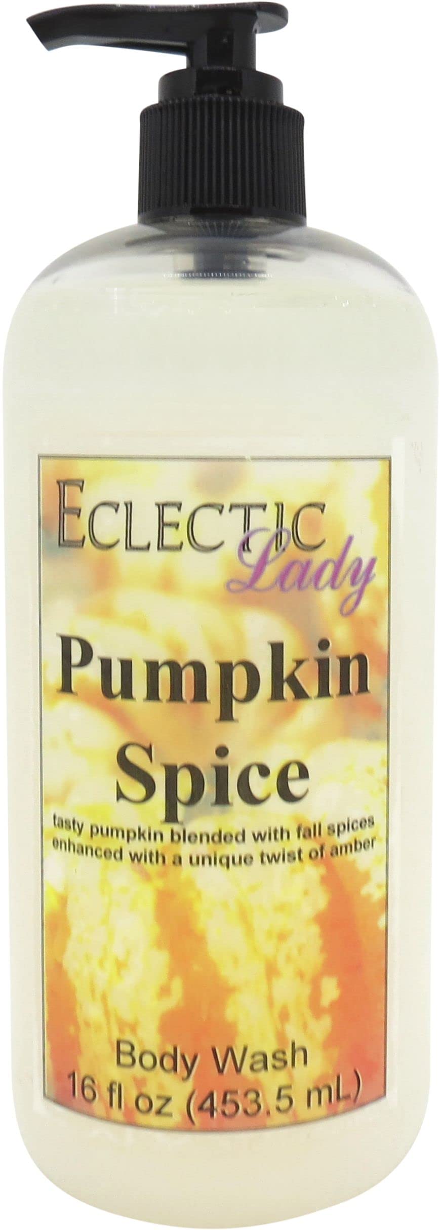 Eclectic Lady Liquid Pearl Body Wash - Pumpkin Spice Scent | 3-in-1 Bubble Bath, Hand Soap & Body Wash | Phthalate-Free, Handcrafted in USA (16 oz) | Perfect for Fall Self-Care, Spa Days & Holiday Gifts