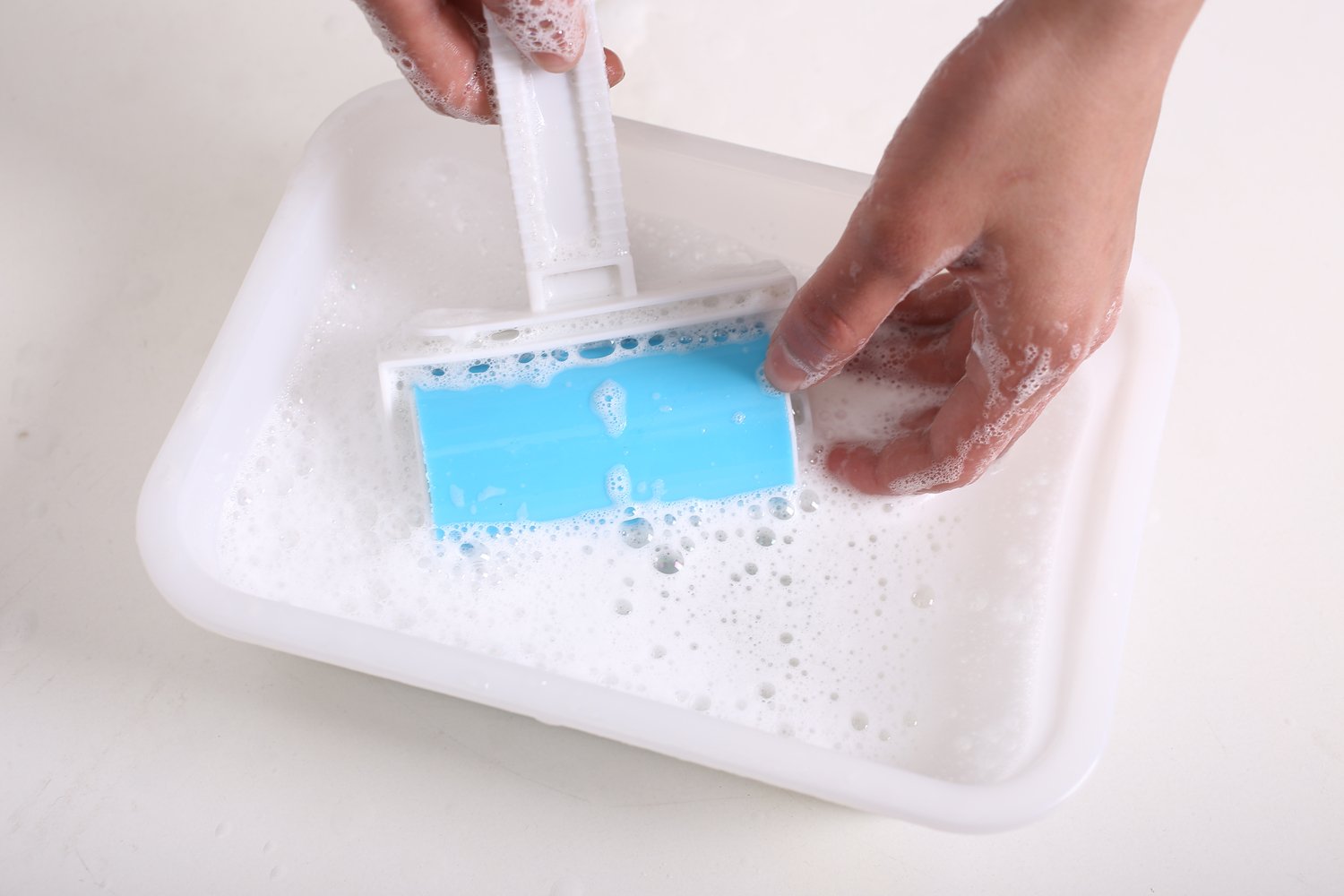 Reusable Sticky Picker Set - Lint Roller & Pet Hair Remover Brush for Clothes, Furniture & Car Cleaning (Blue) - Perfect for Pet Owners, Home & Office Use