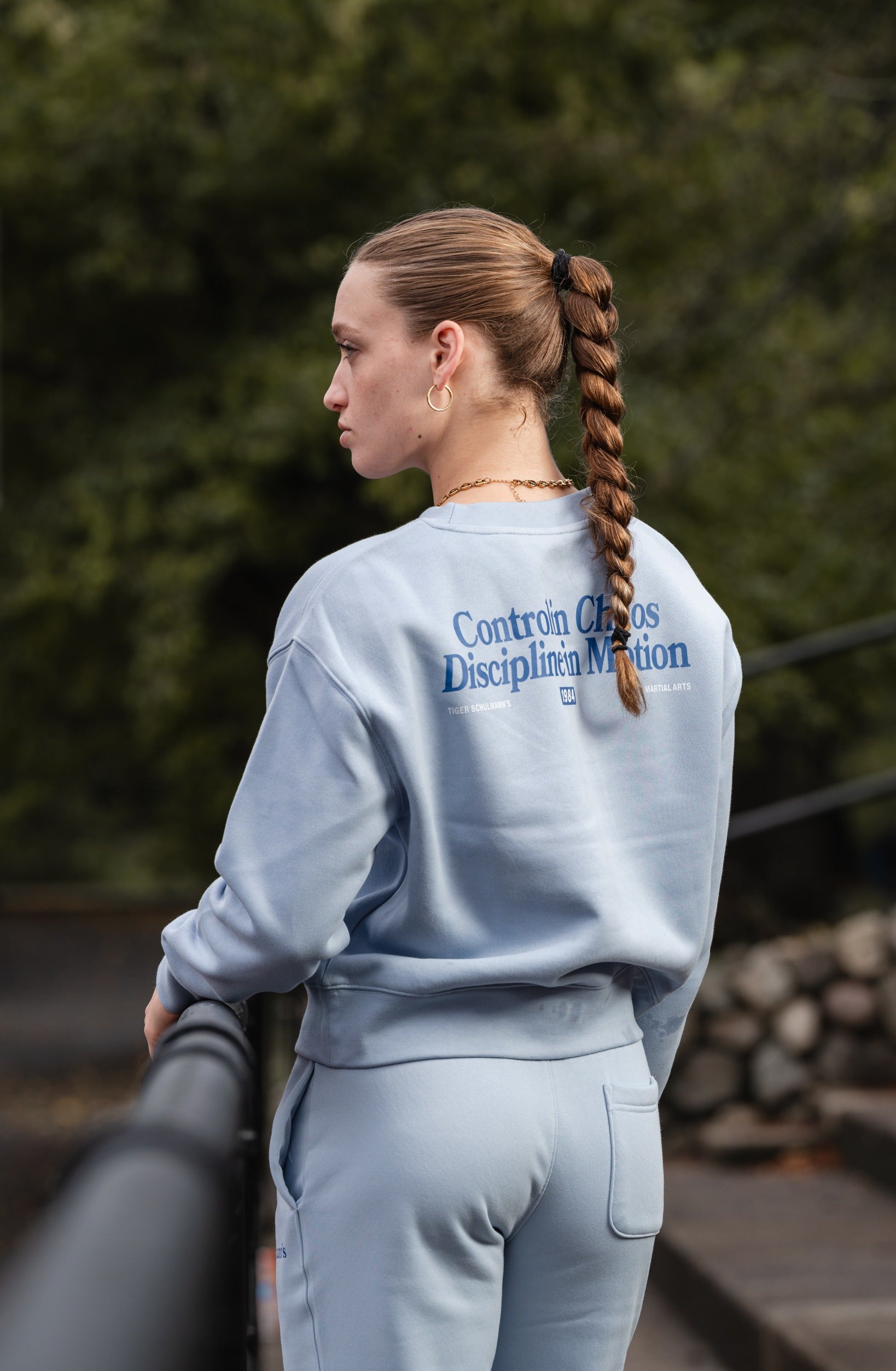 Momentum Joggers for Women - Soft & Comfortable Powder Blue Running Pants - Perfect for Gym, Yoga, and Casual Wear