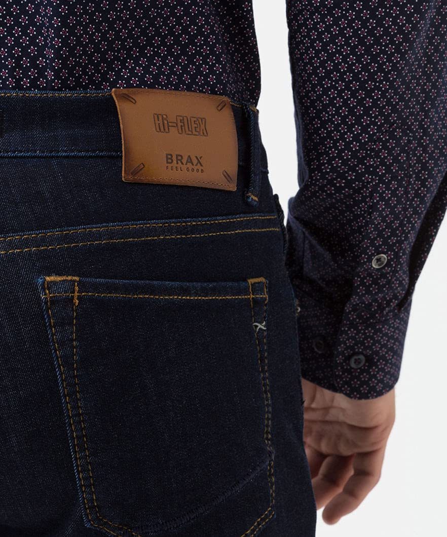 Brax Men's Chuck Hi Flex Denim Slim Jeans - Comfortable Stretch Denim Pants for Casual Wear & Everyday Outfits
