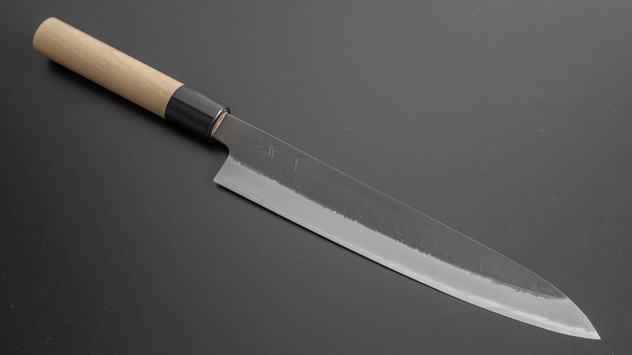Hitohira Hinode Nashiji White #2 Stainless Clad Sujihiki 210mm Japanese Slicing Knife with Ho Wood Handle - Perfect for Sushi, Sashimi & Meat Carving